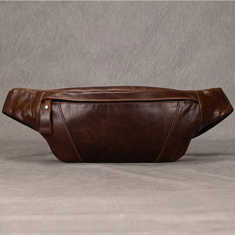 Brown Leather Waist Bag