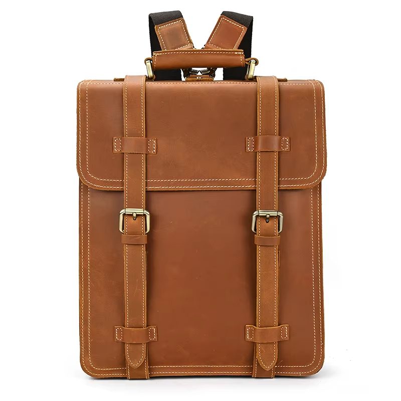 Leather Laptop Backpack