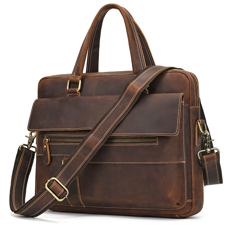 Leather Laptop Briefcase