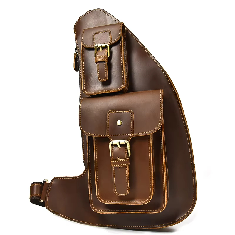 Vintage Leather Sling Bag