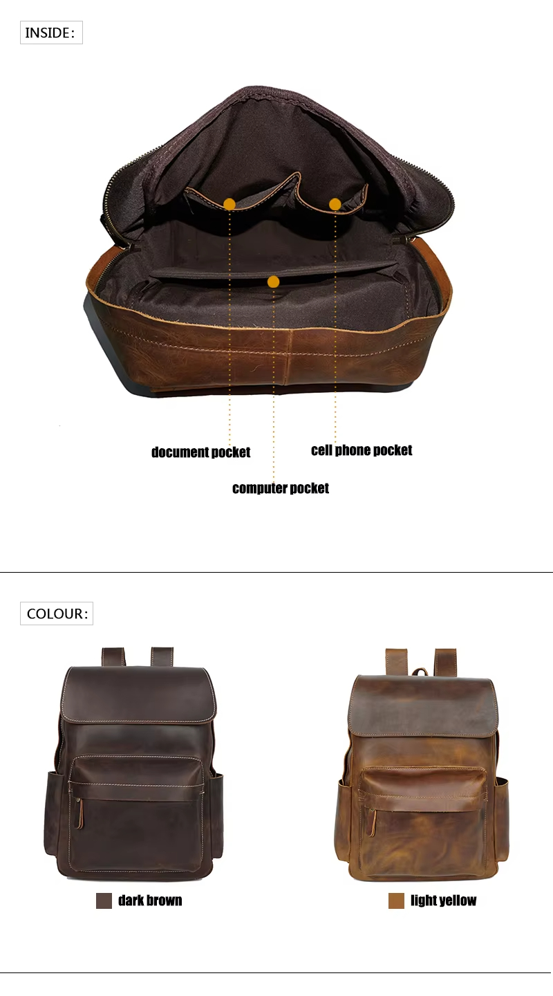 Custom Leather Backpack