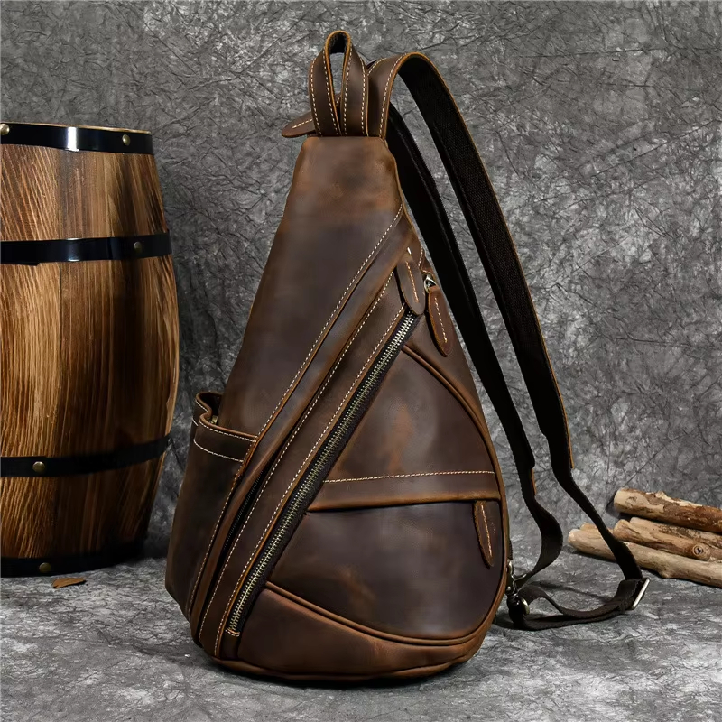 Vintage Leather Sling Bag