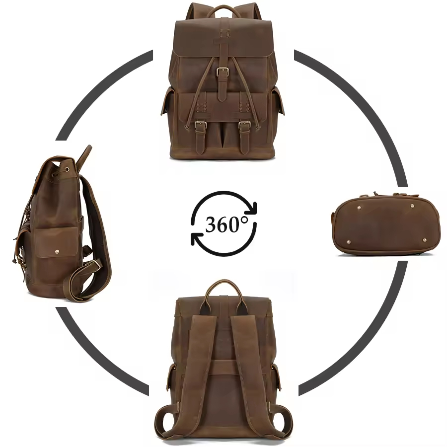 Vintage Leather Backpack