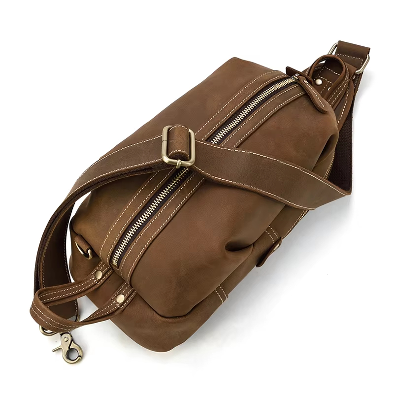 Brown Leather Sling Bag