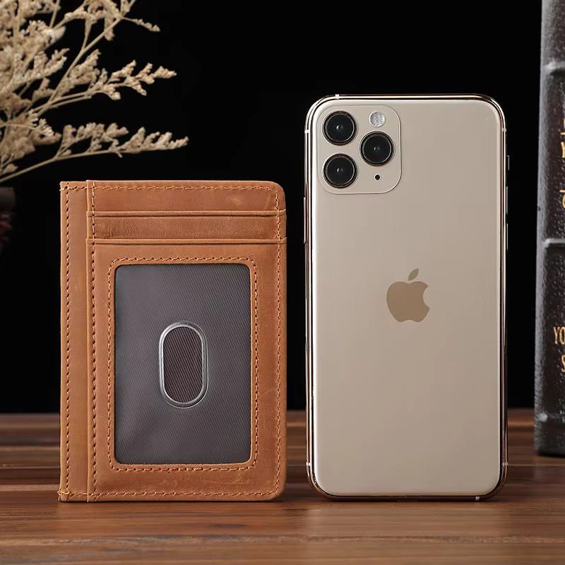 Slim Leather Card Holder Wallet