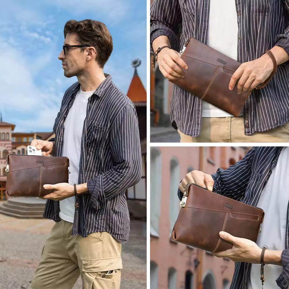 Large Capacity Anti-Theft Men's Clutch Bag