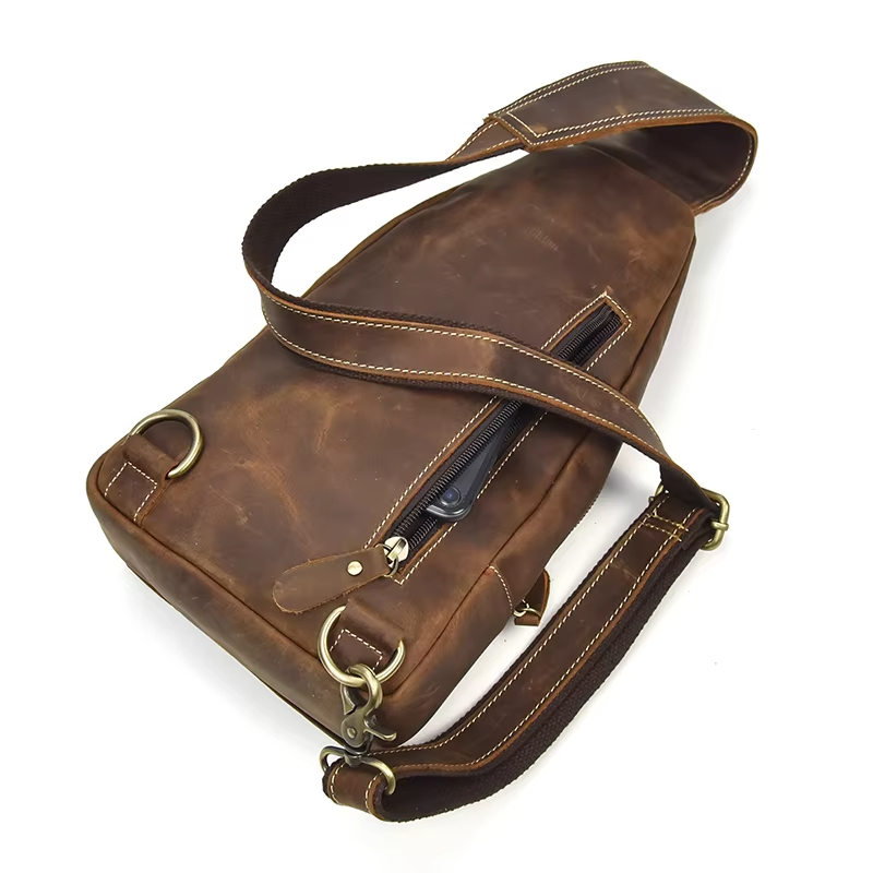 Vintage Leather Sling Bag