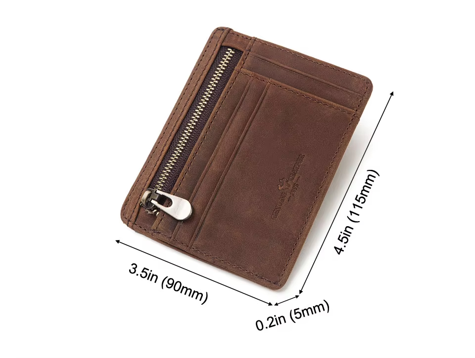 Slim Leather Card Holder Wallet