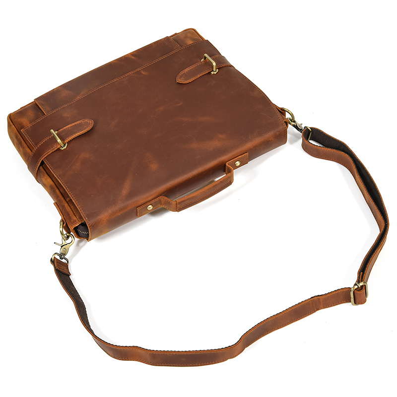 Vintage Leather Messenger Bag