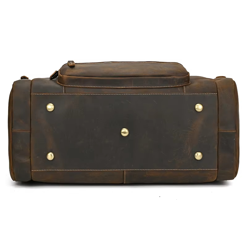 Vintage Leather Duffel Bag