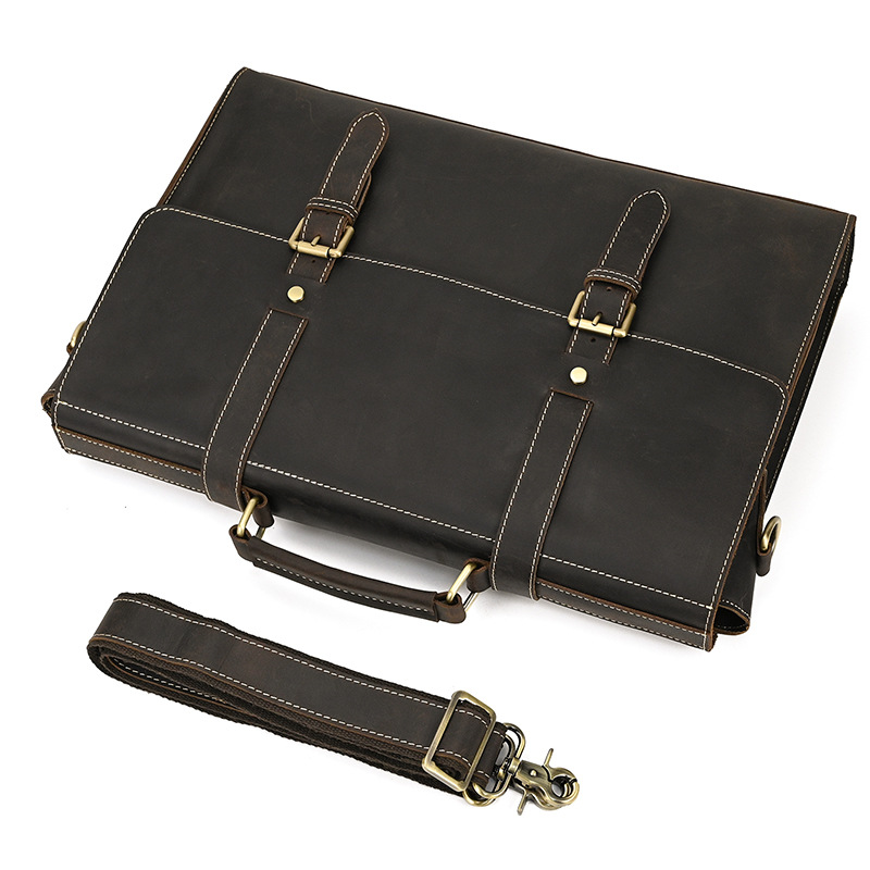 Vintage Leather Messenger Bag