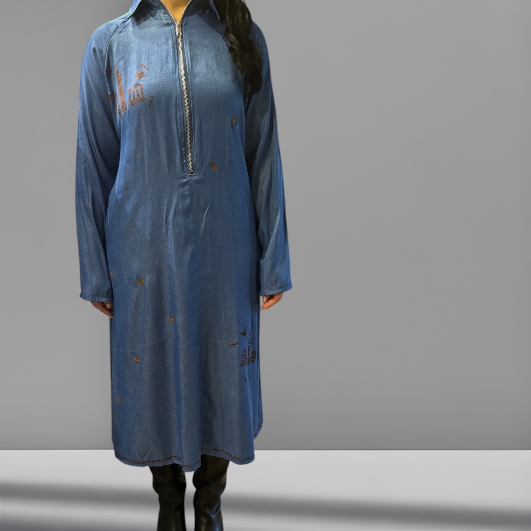 Robe longue en jean Taille 38