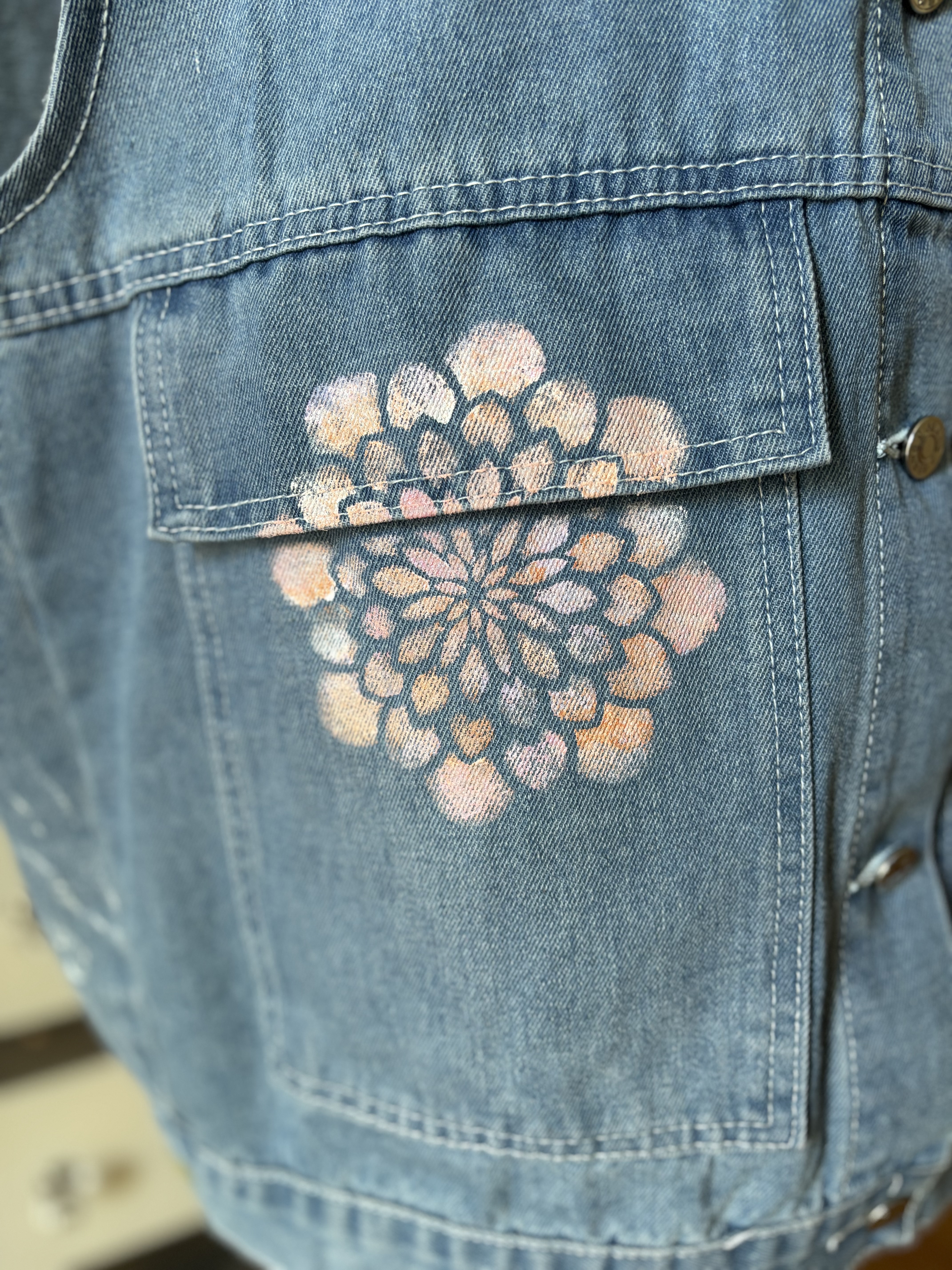 Gilet en jean sans manches