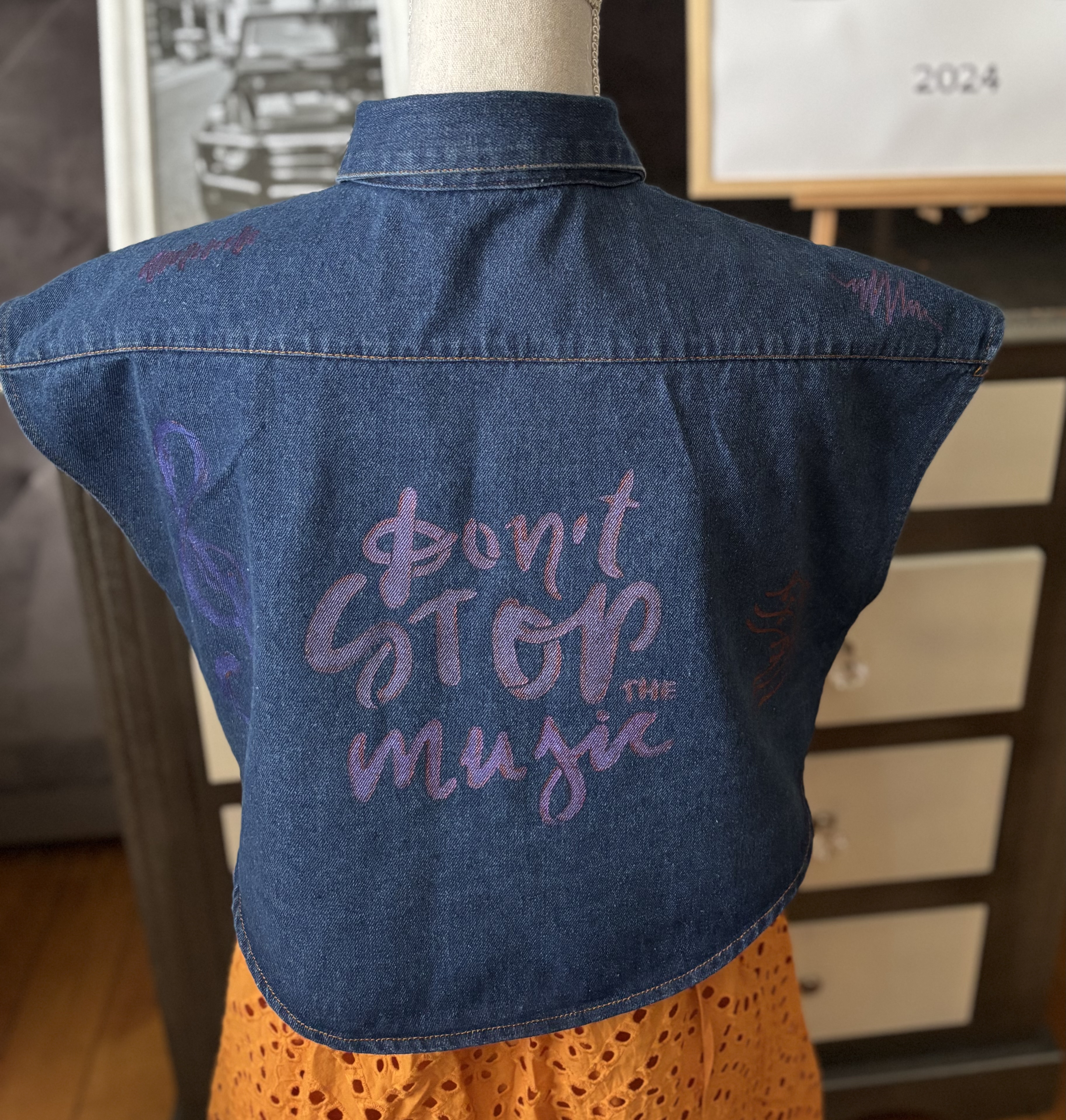 Gilet en jeans sans manches