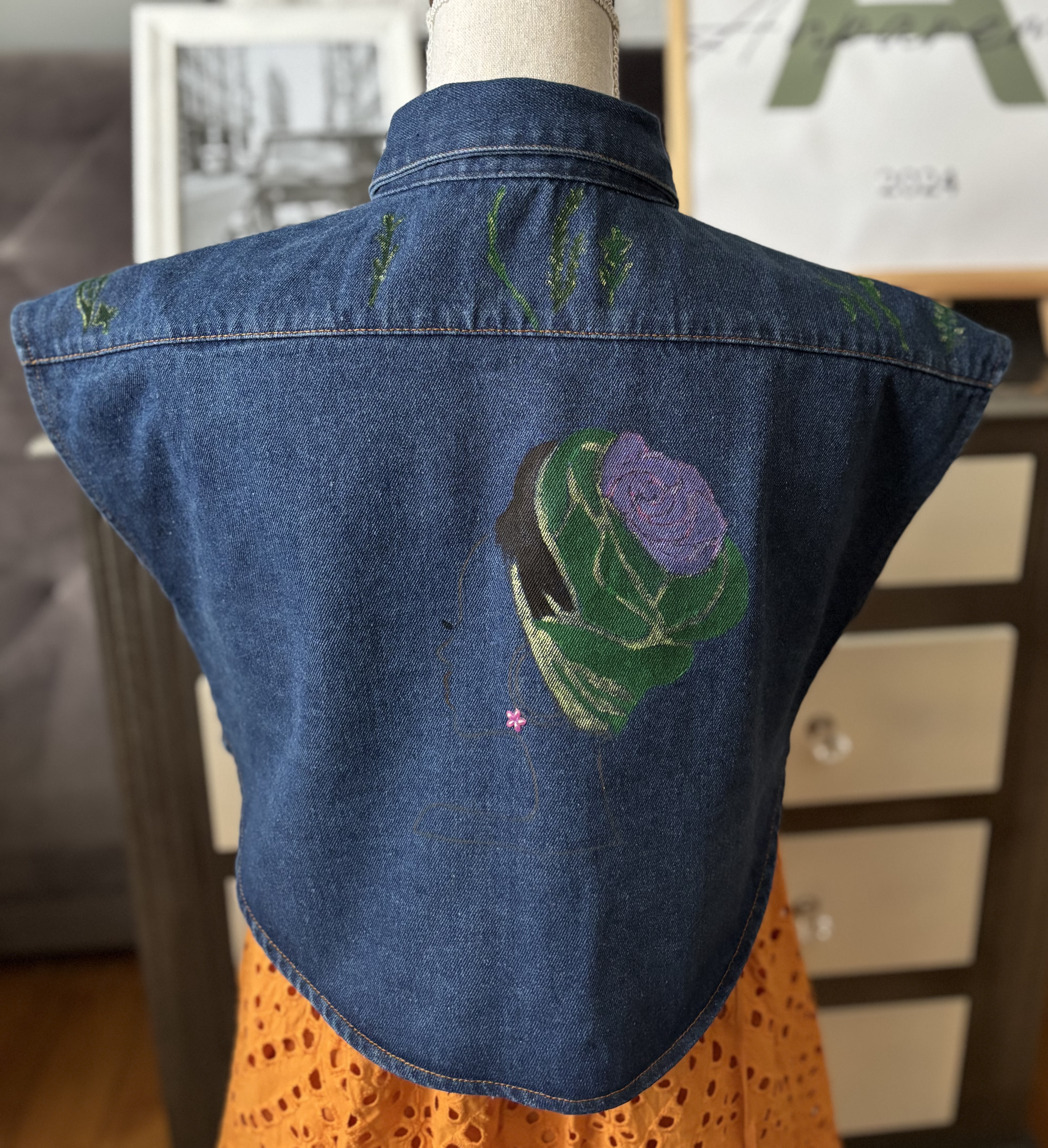 Gilet en jean sans manches