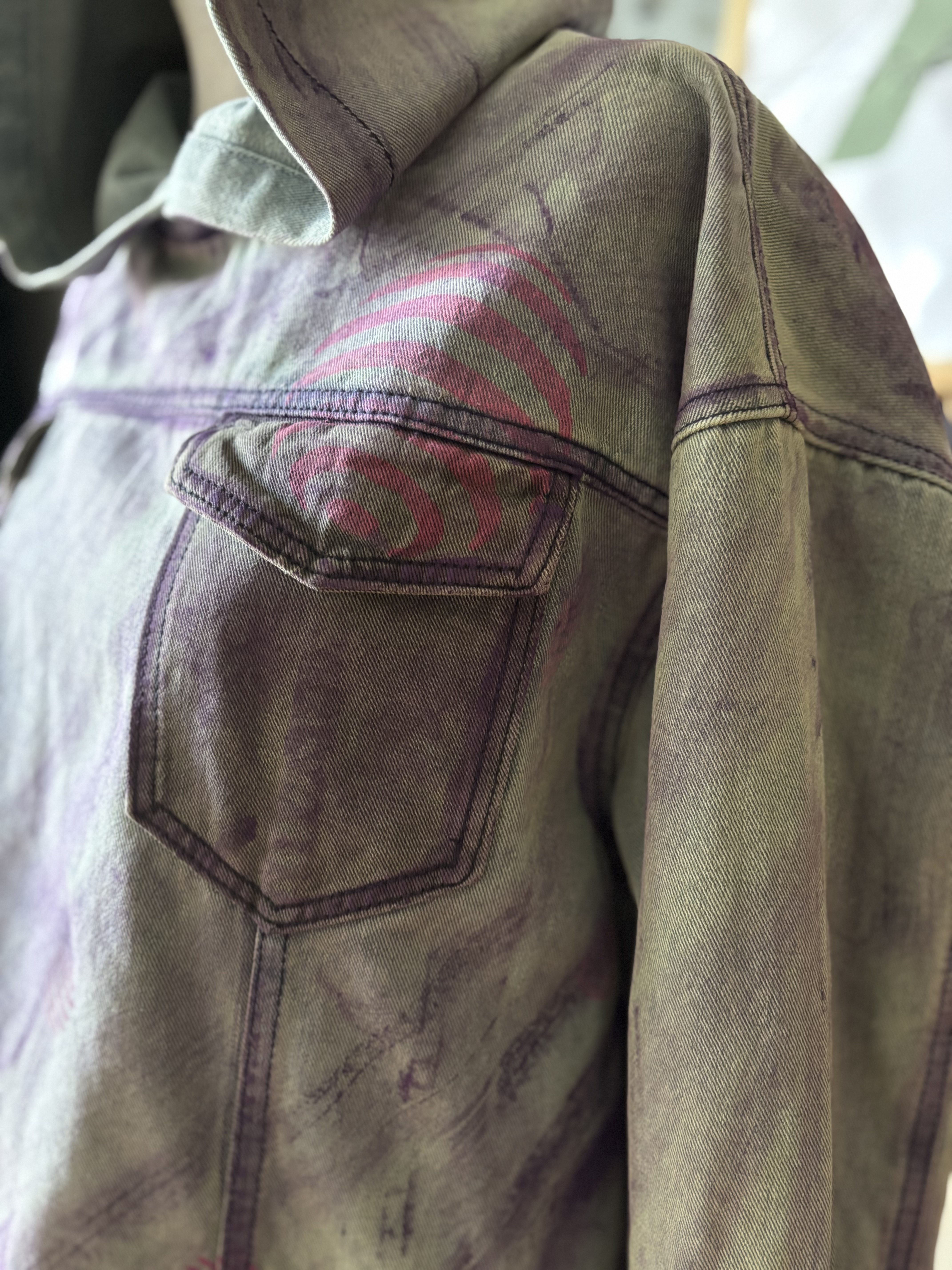 Sweat à capuche en jean
