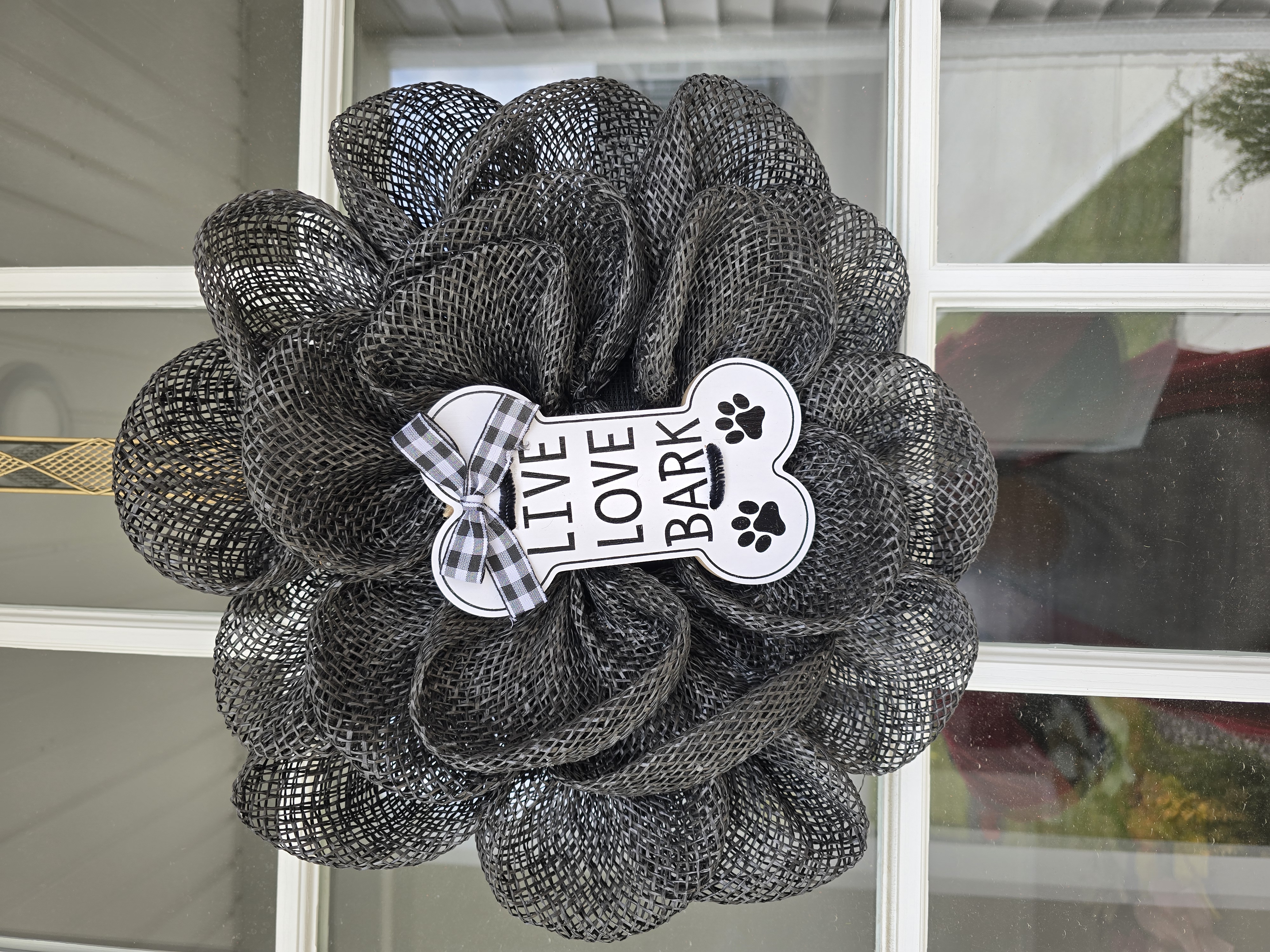 Decorative Dog-Themed Wreath