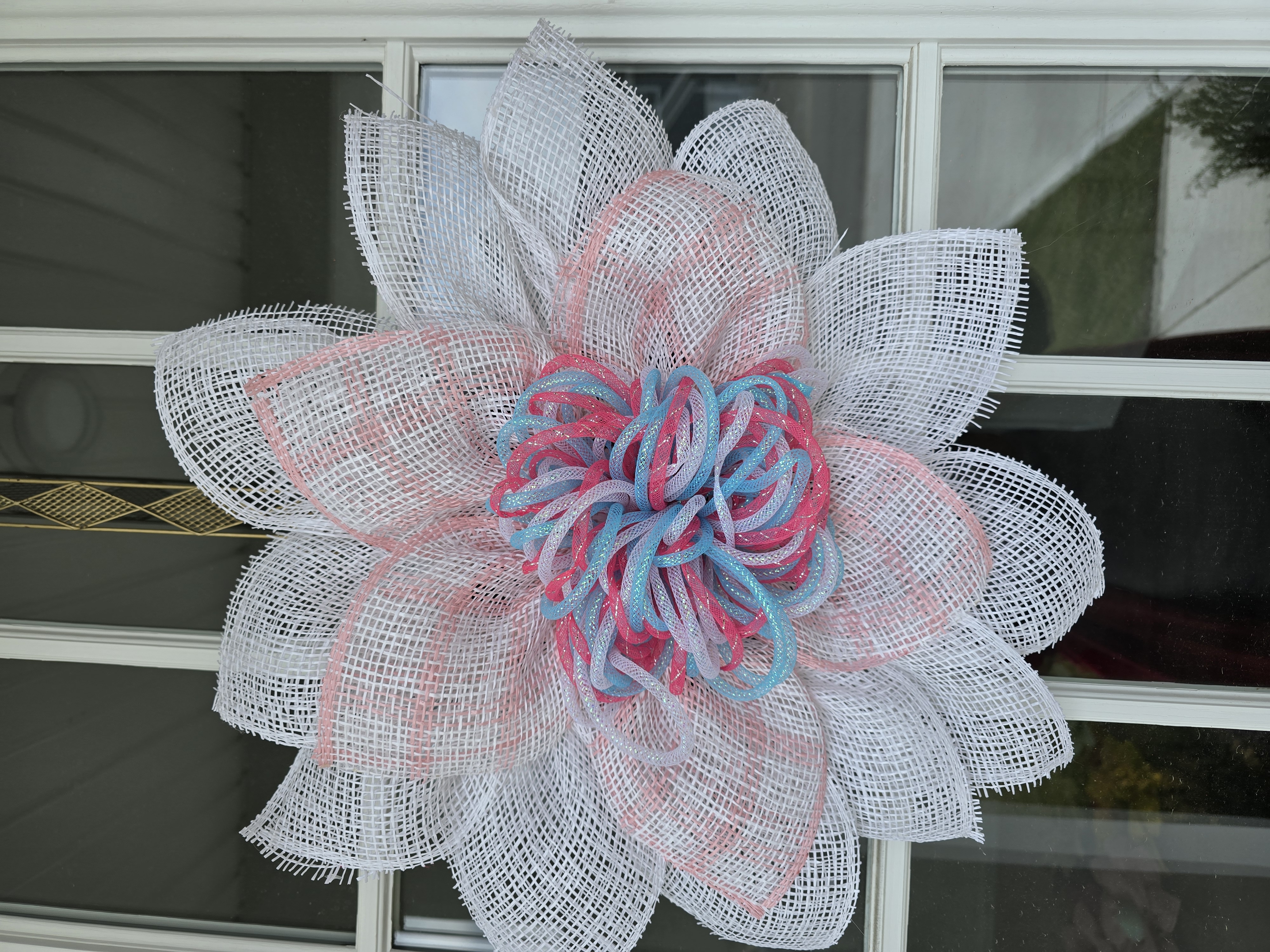 Decorative Cotton Candy Mesh Flower