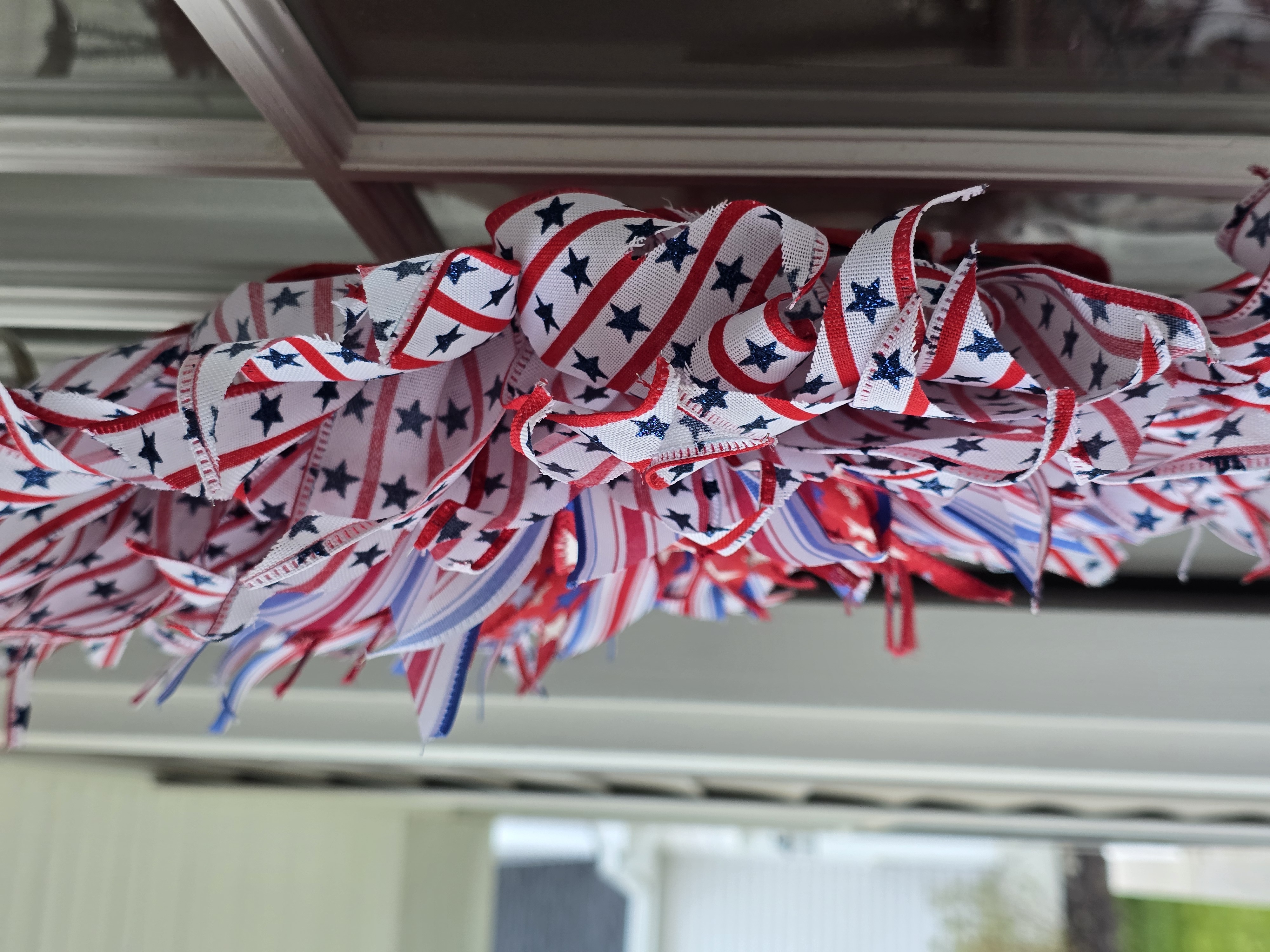 Firecrcracker Patriotic Ribbon Wreath