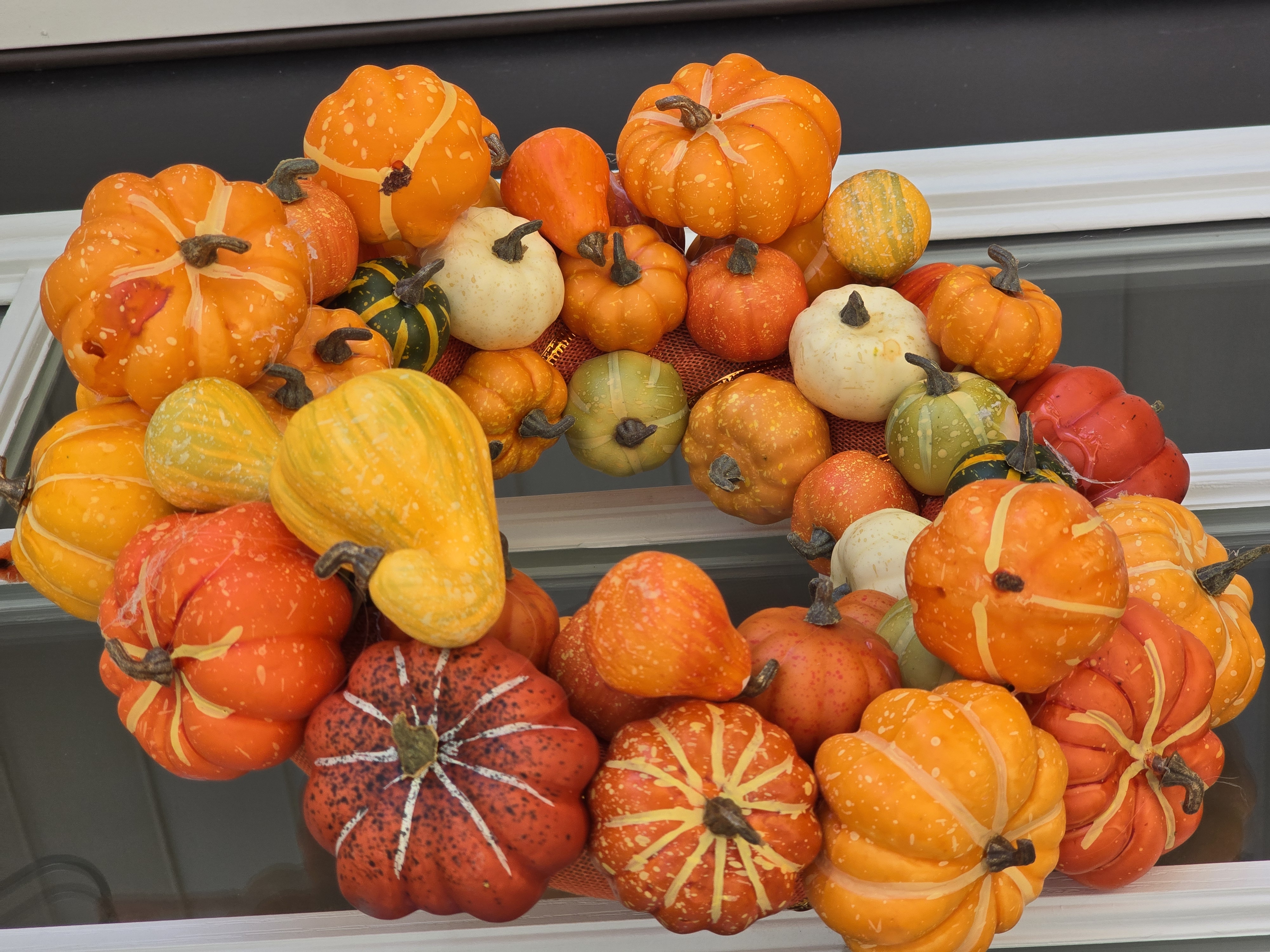 Autumn Decorative Pumpkin and Gourd Wreath