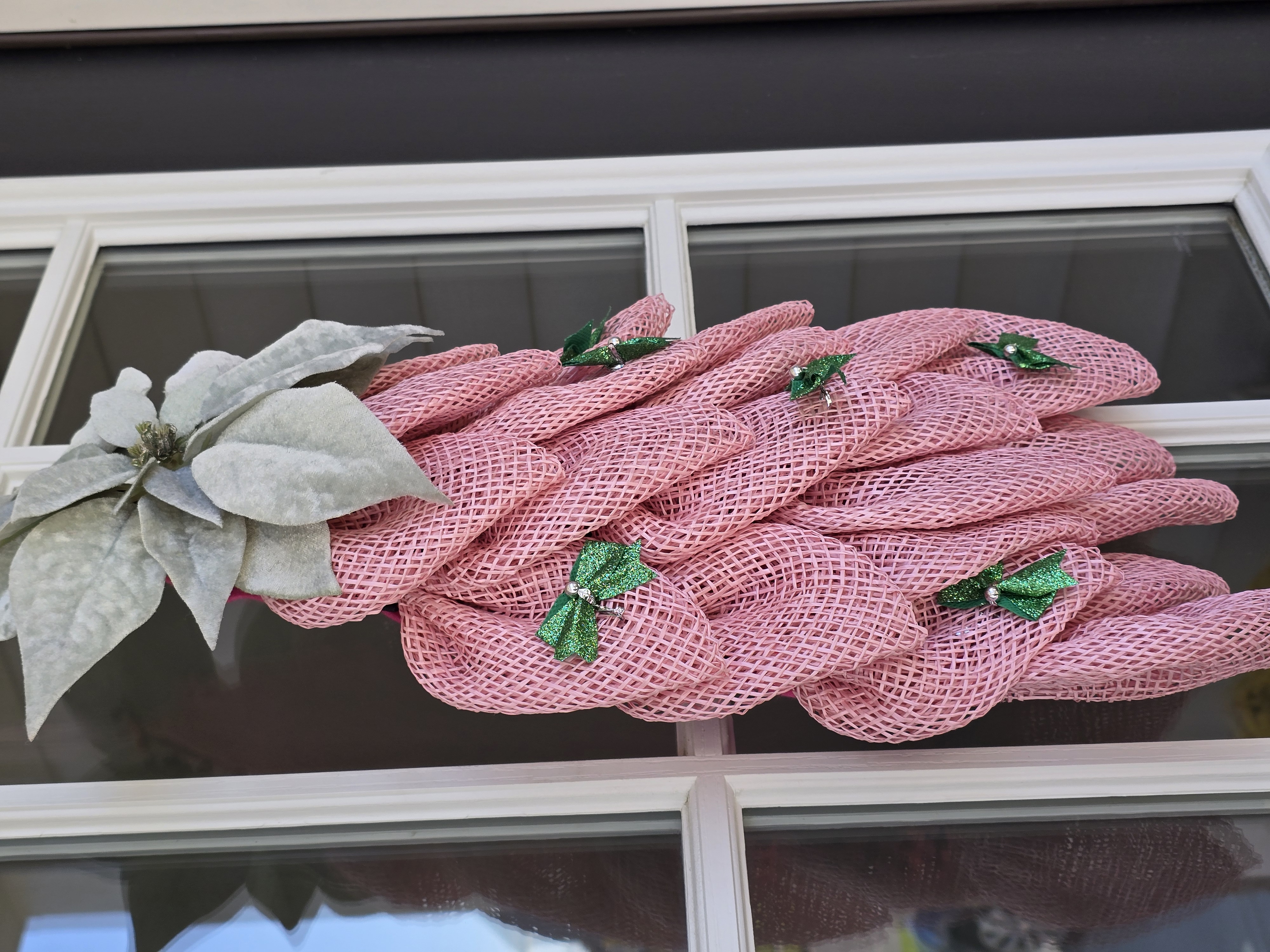 Handmade Pink Indoor / Outdoor Wreath Hanger