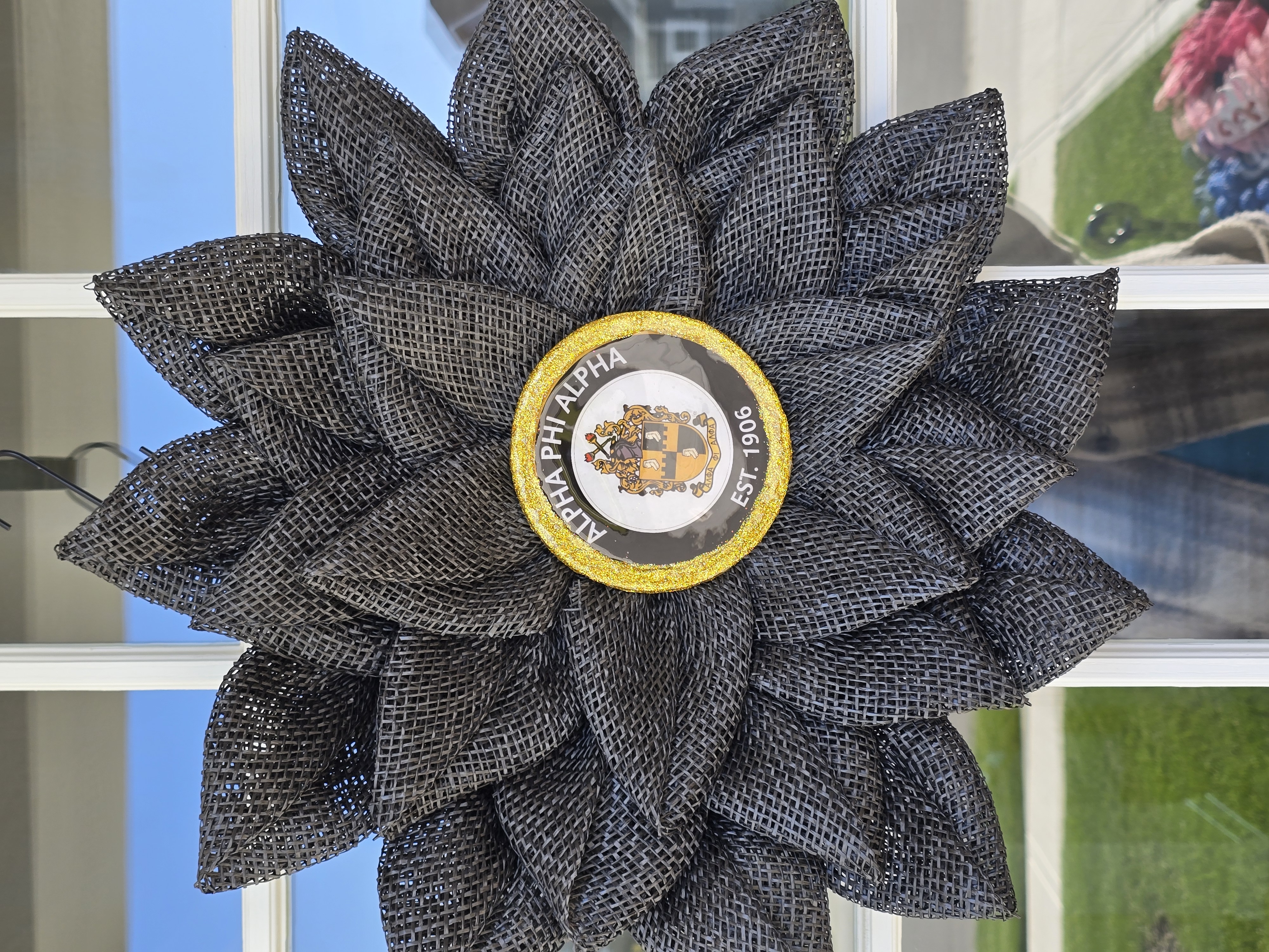 Alphs Phi Alpha Center Indoor /Outdoor Decorative Wreath