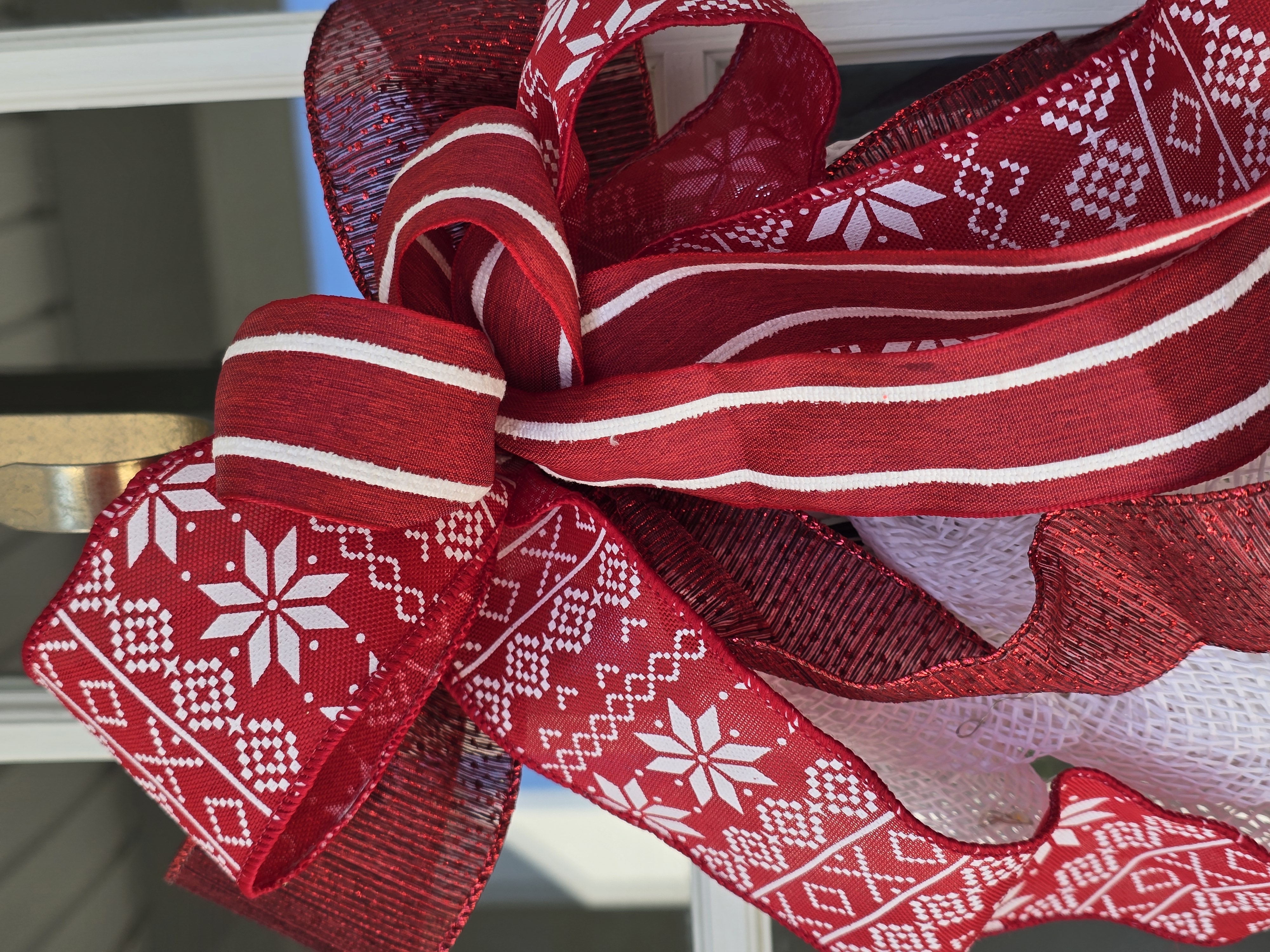 Handmade Light-Up Christmas Tree Door Decoration