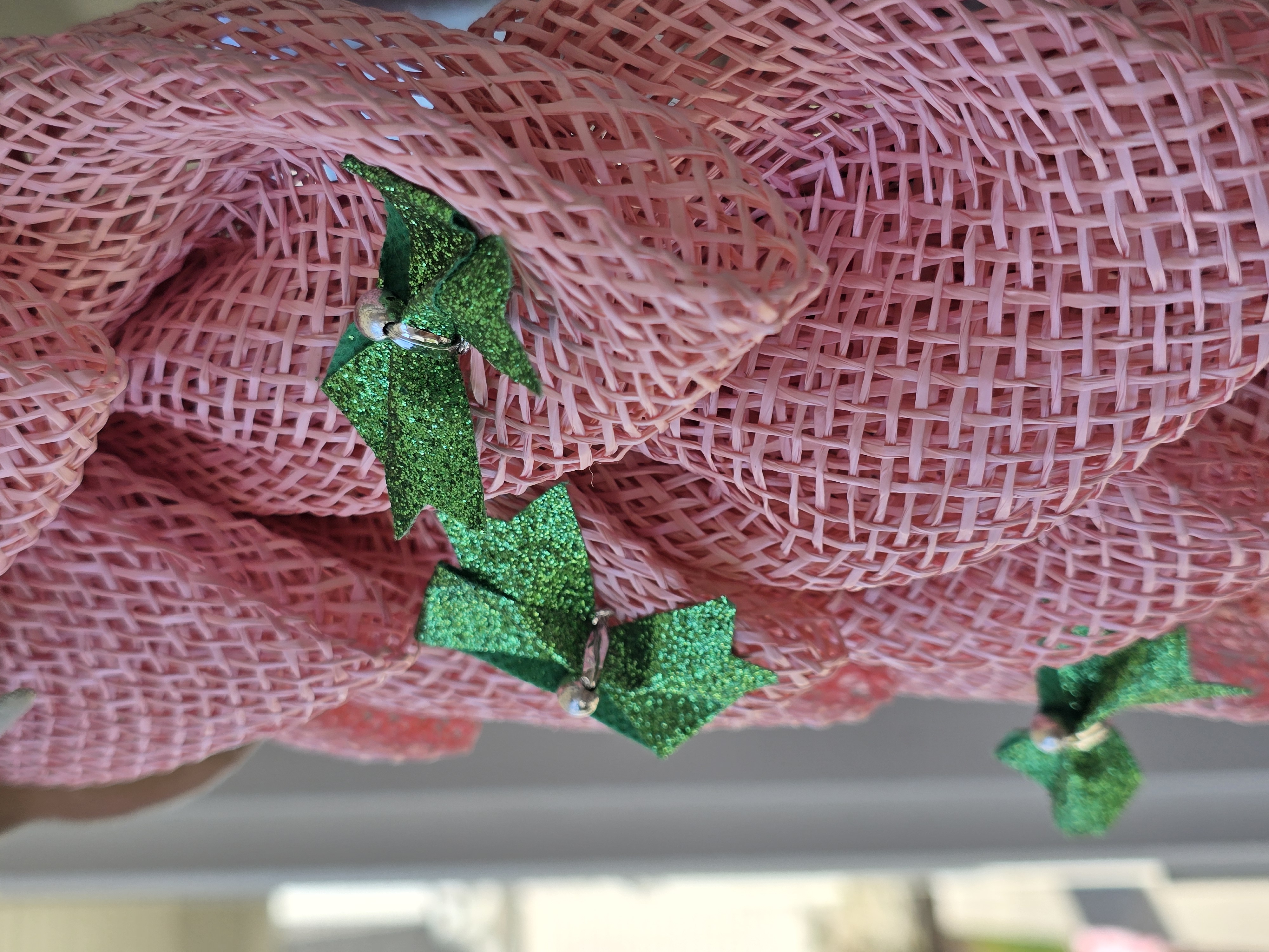 Handmade Pink Indoor / Outdoor Wreath Hanger