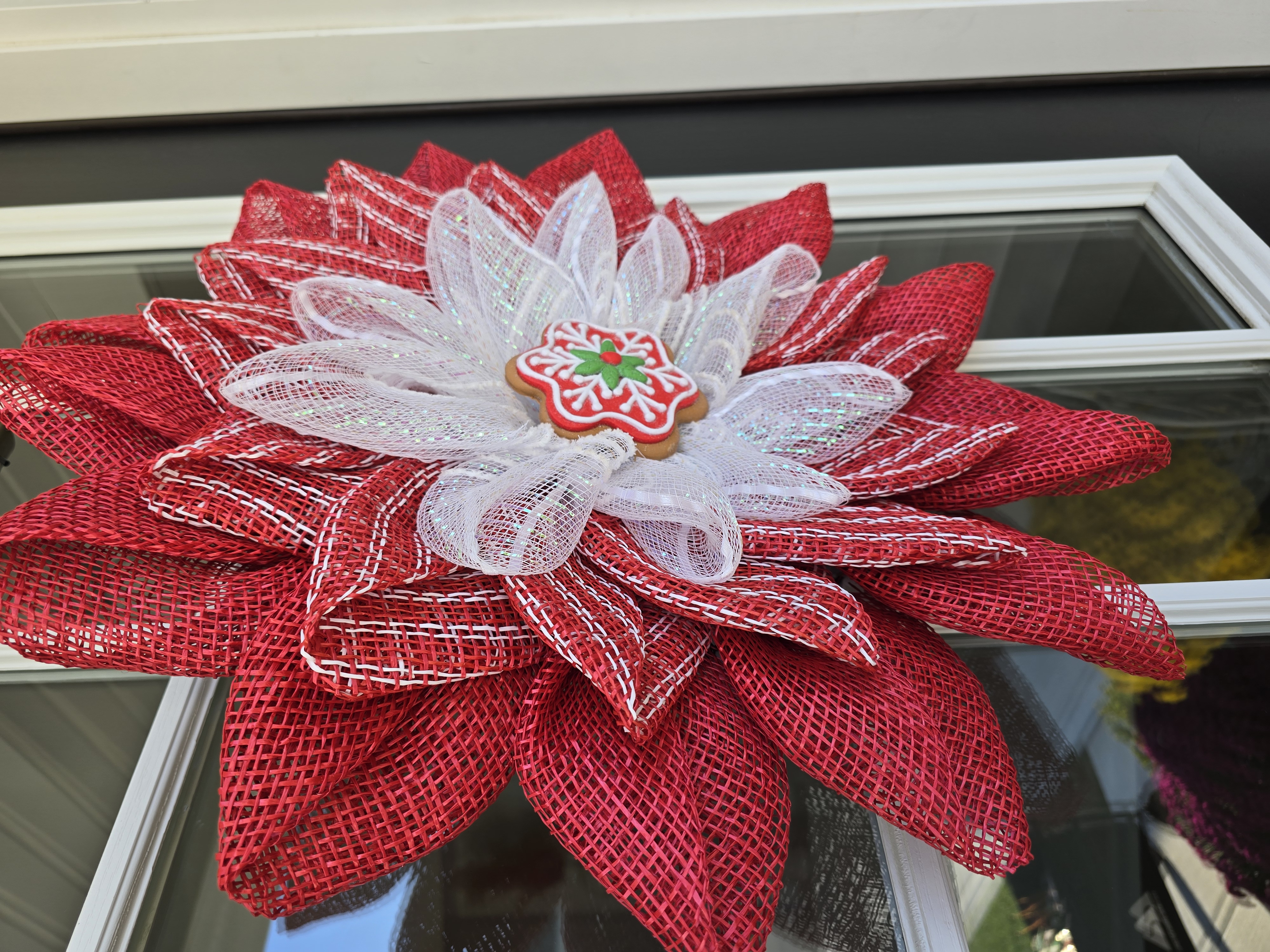 Ginger Cookie Handcrafted Christmas Floral Wreath