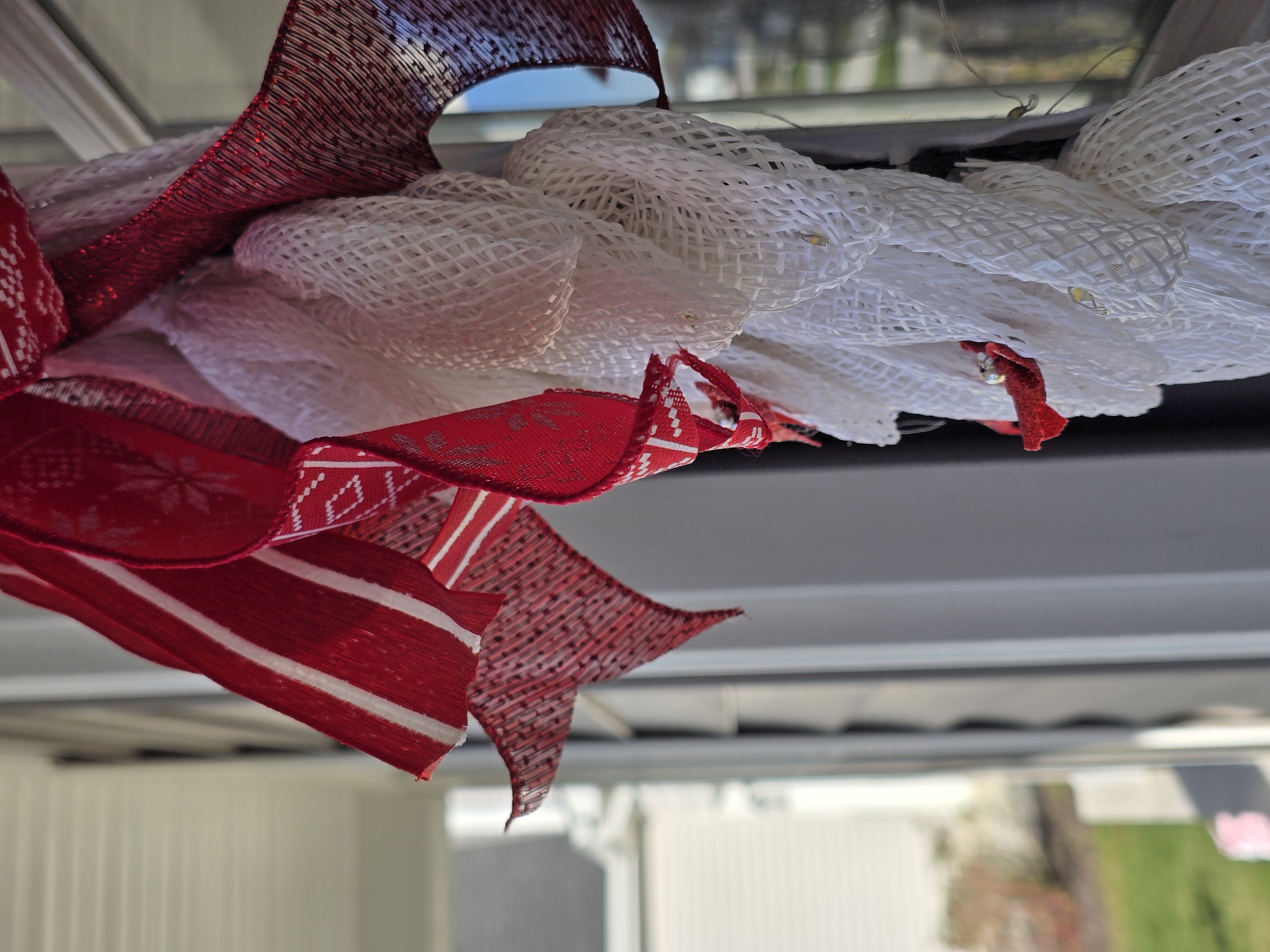 Handmade Light-Up Christmas Tree Door Decoration