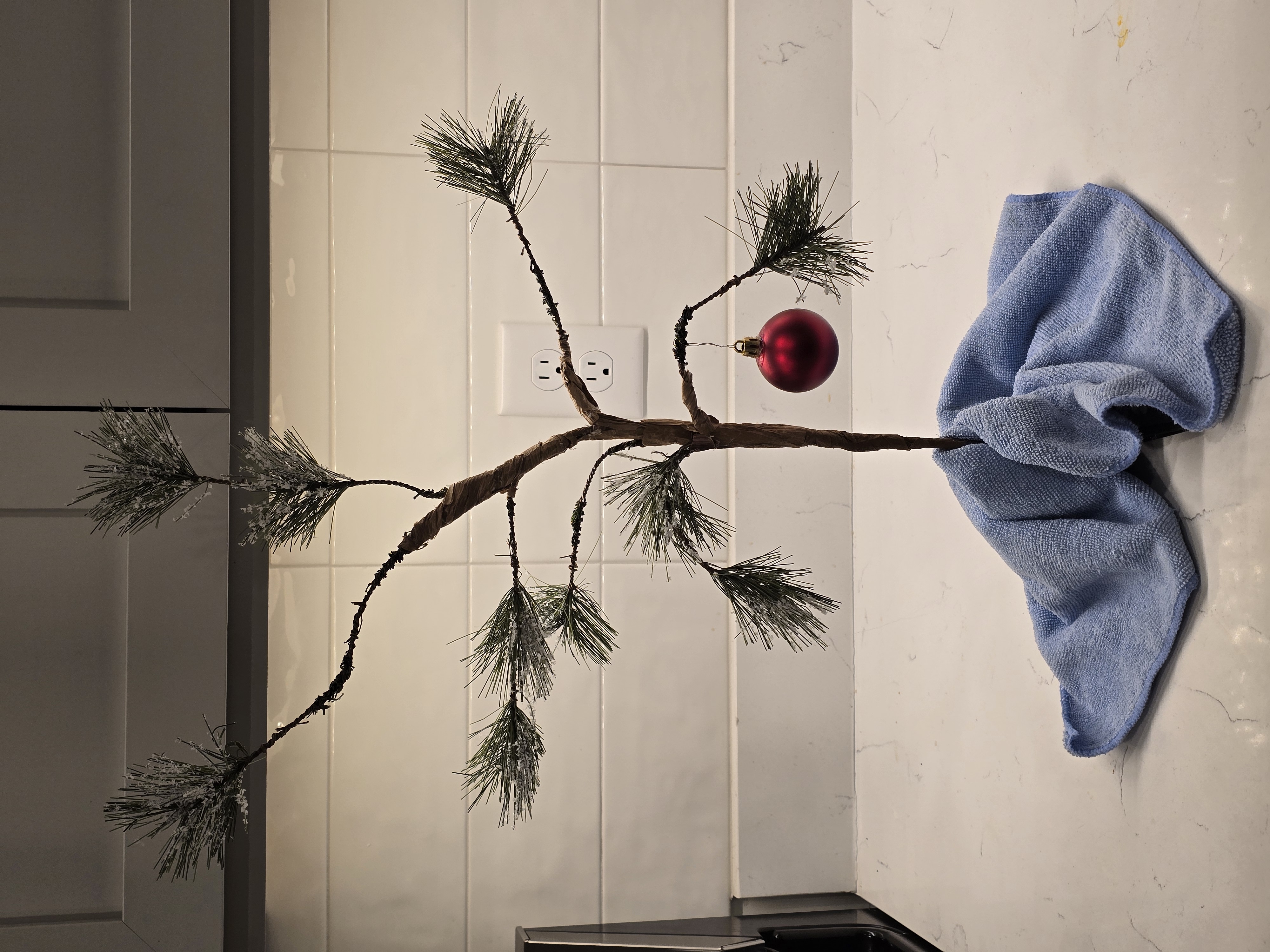 Charlie Brown Rendition Minimalist Christmas Tree