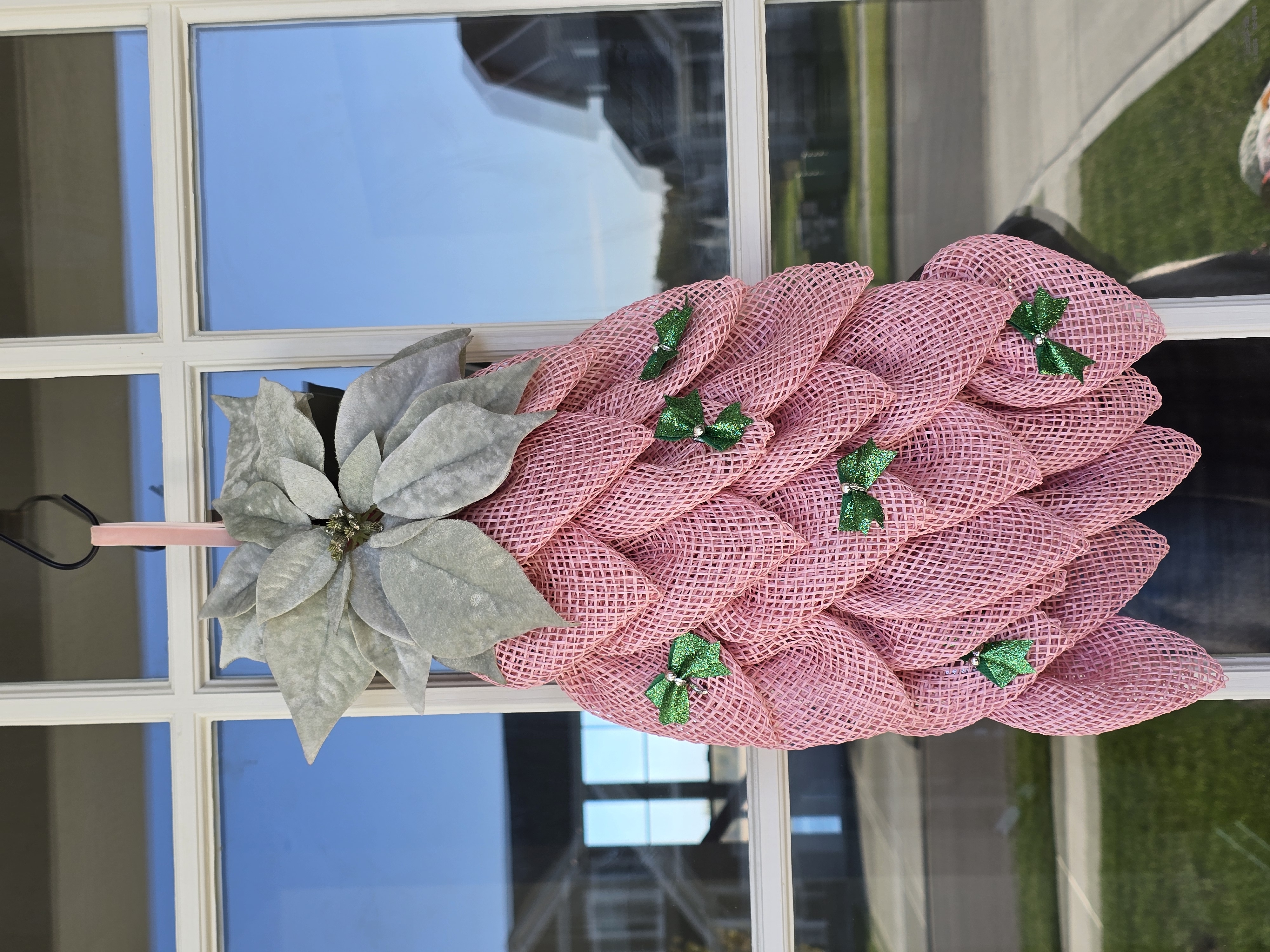 Handmade Pink Indoor / Outdoor Wreath Hanger