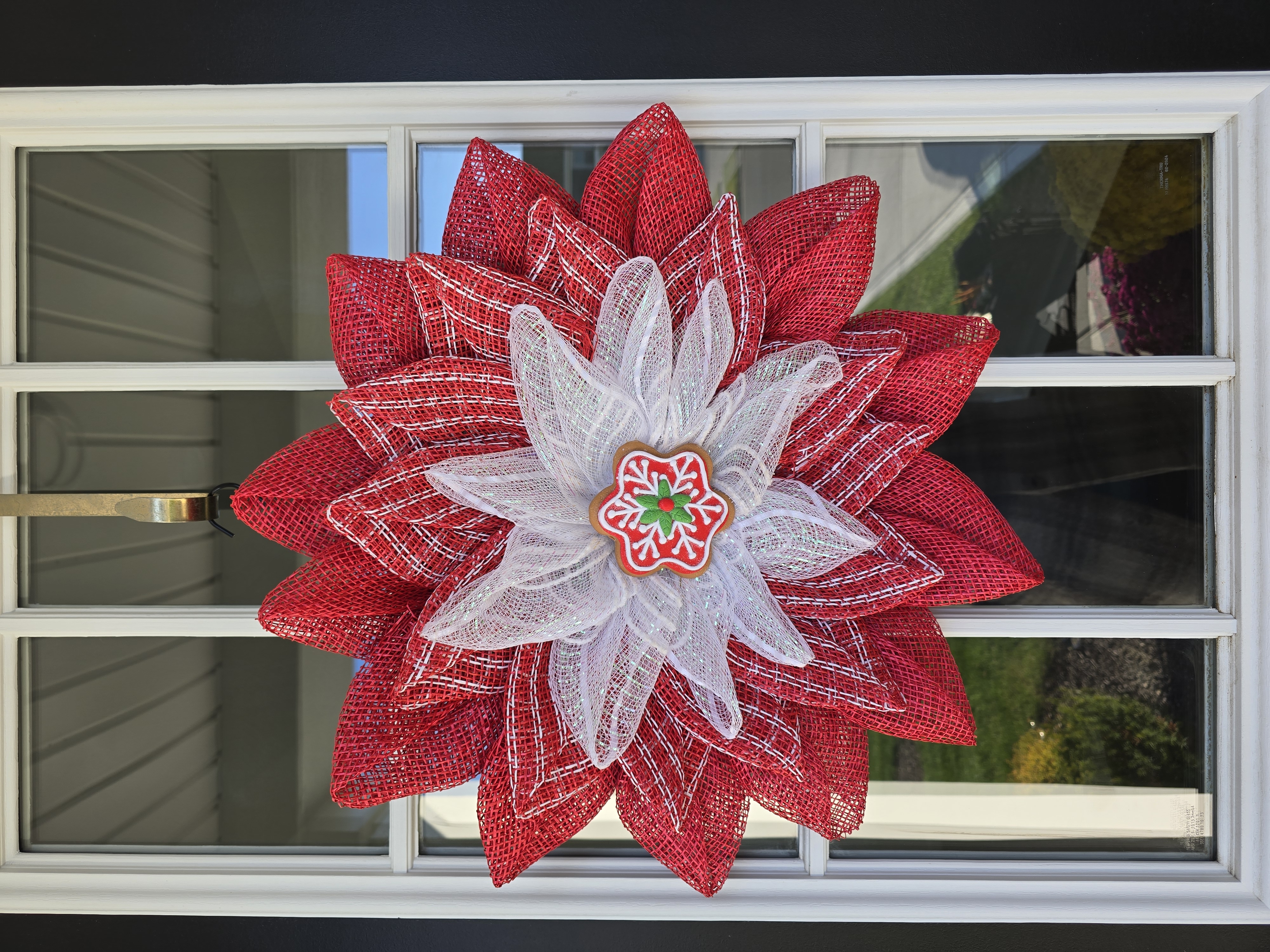 Ginger Cookie Handcrafted Christmas Floral Wreath
