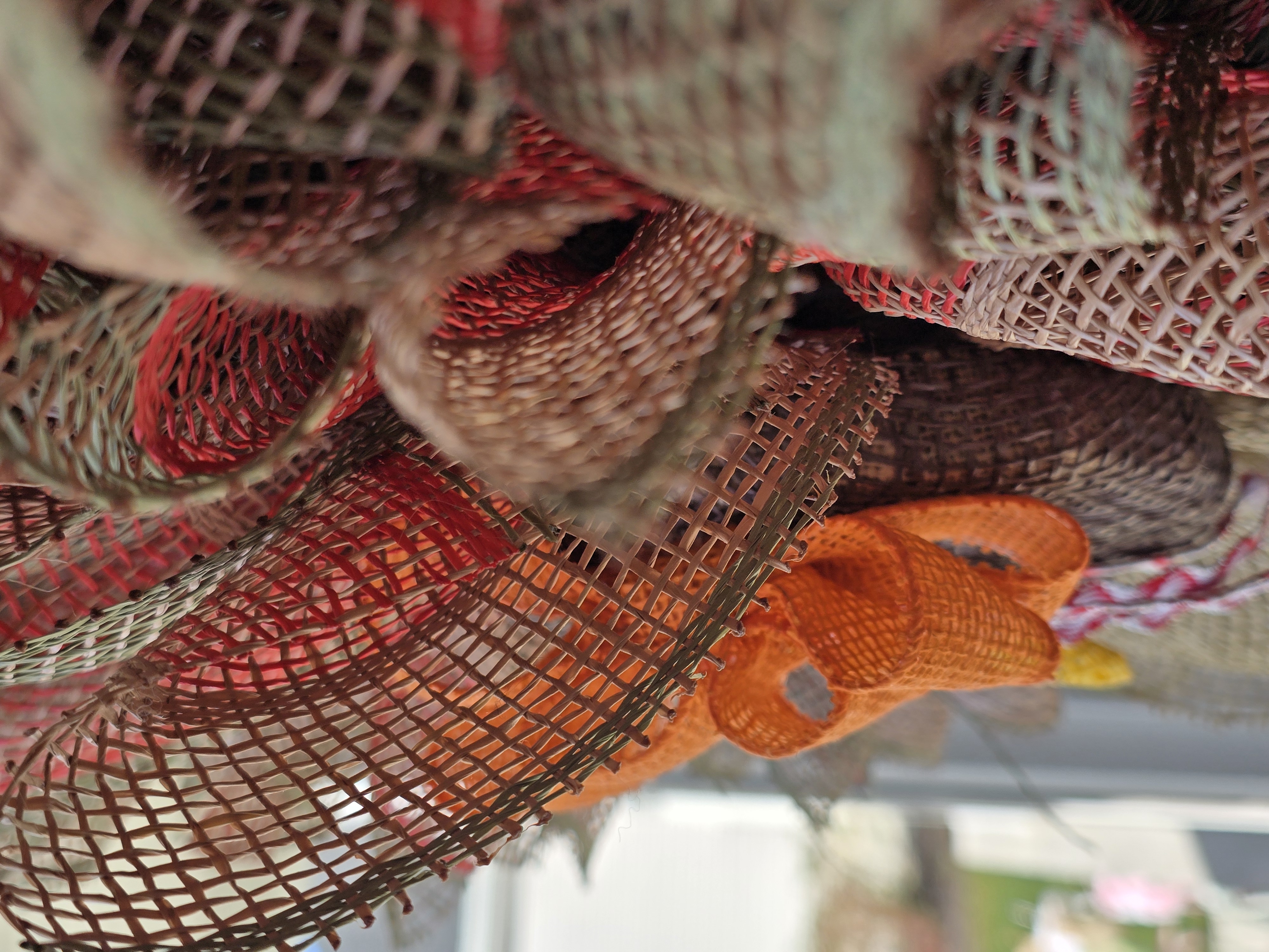 Handmade Burlap Turkey Wreath