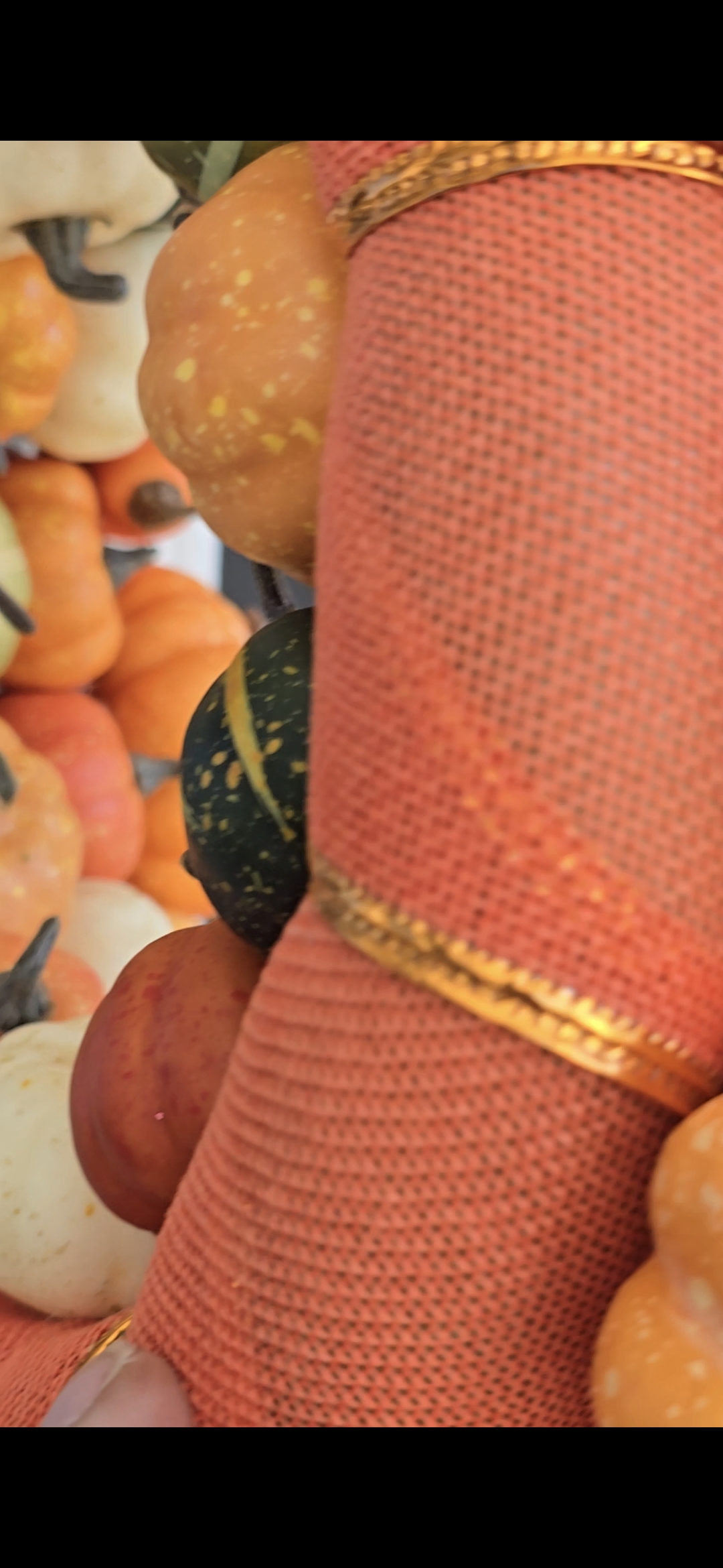 Autumn Decorative Pumpkin and Gourd Wreath