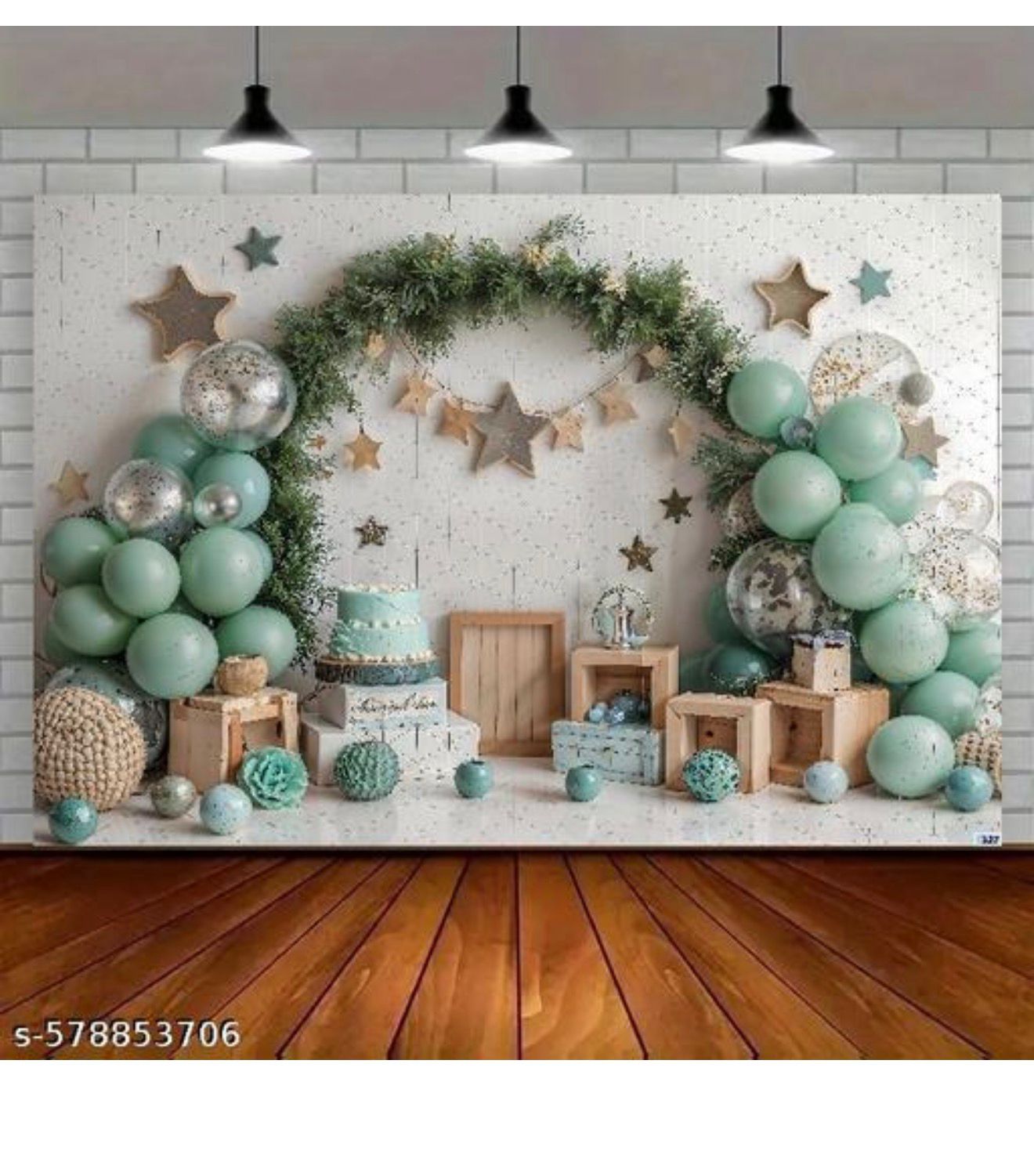 Green Ballon with One Box