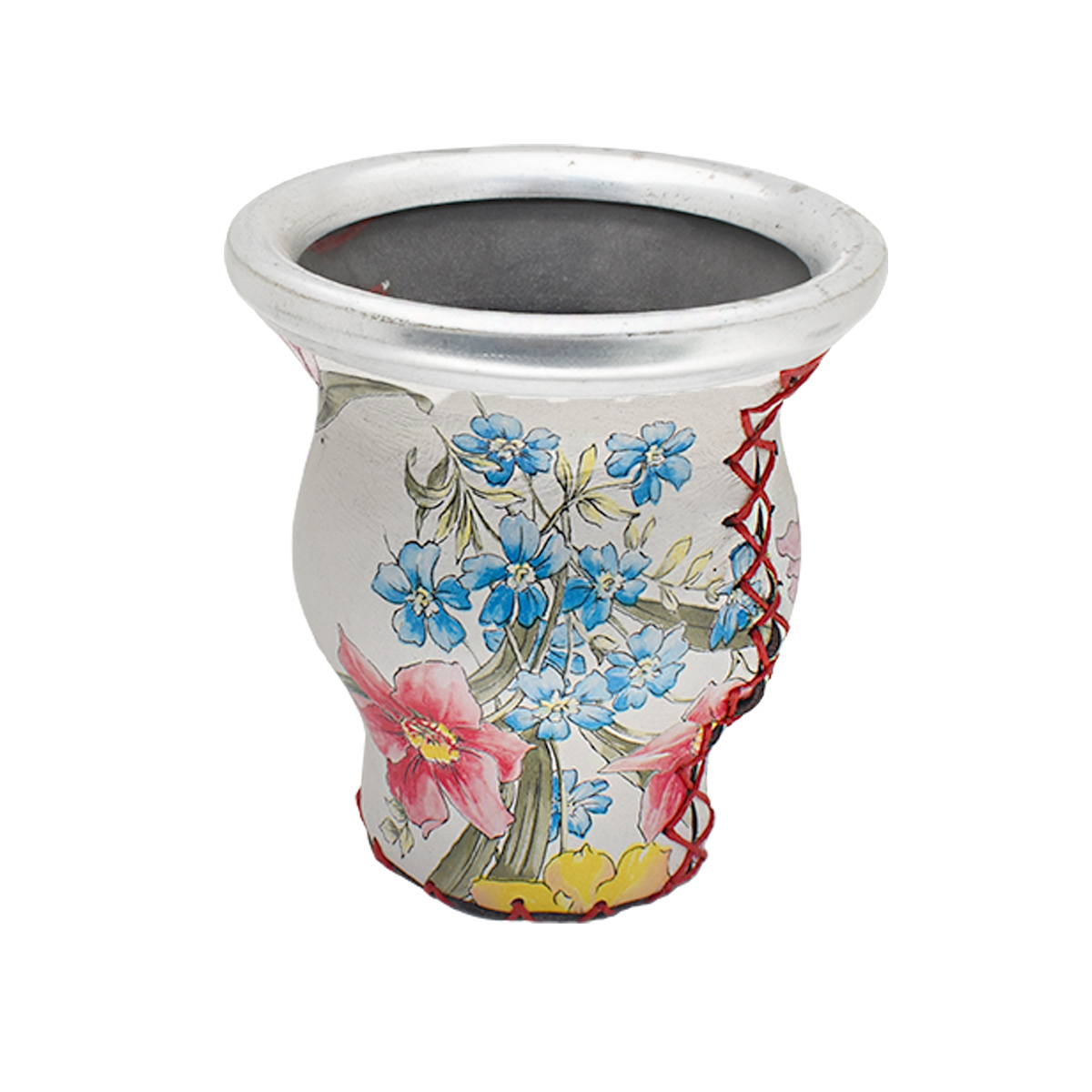 Set Matero Canasta Yerba Azucar Termo Mate Y Bombilla