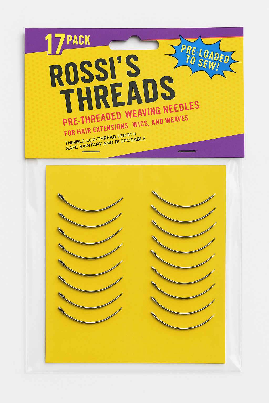 17-pk Pre-Threaded Weaving Needles
