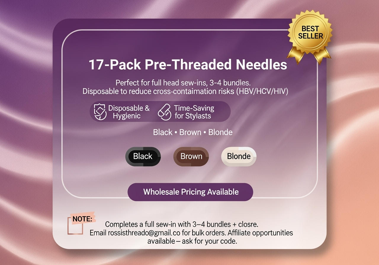 17-pk Pre-Threaded Weaving Needles