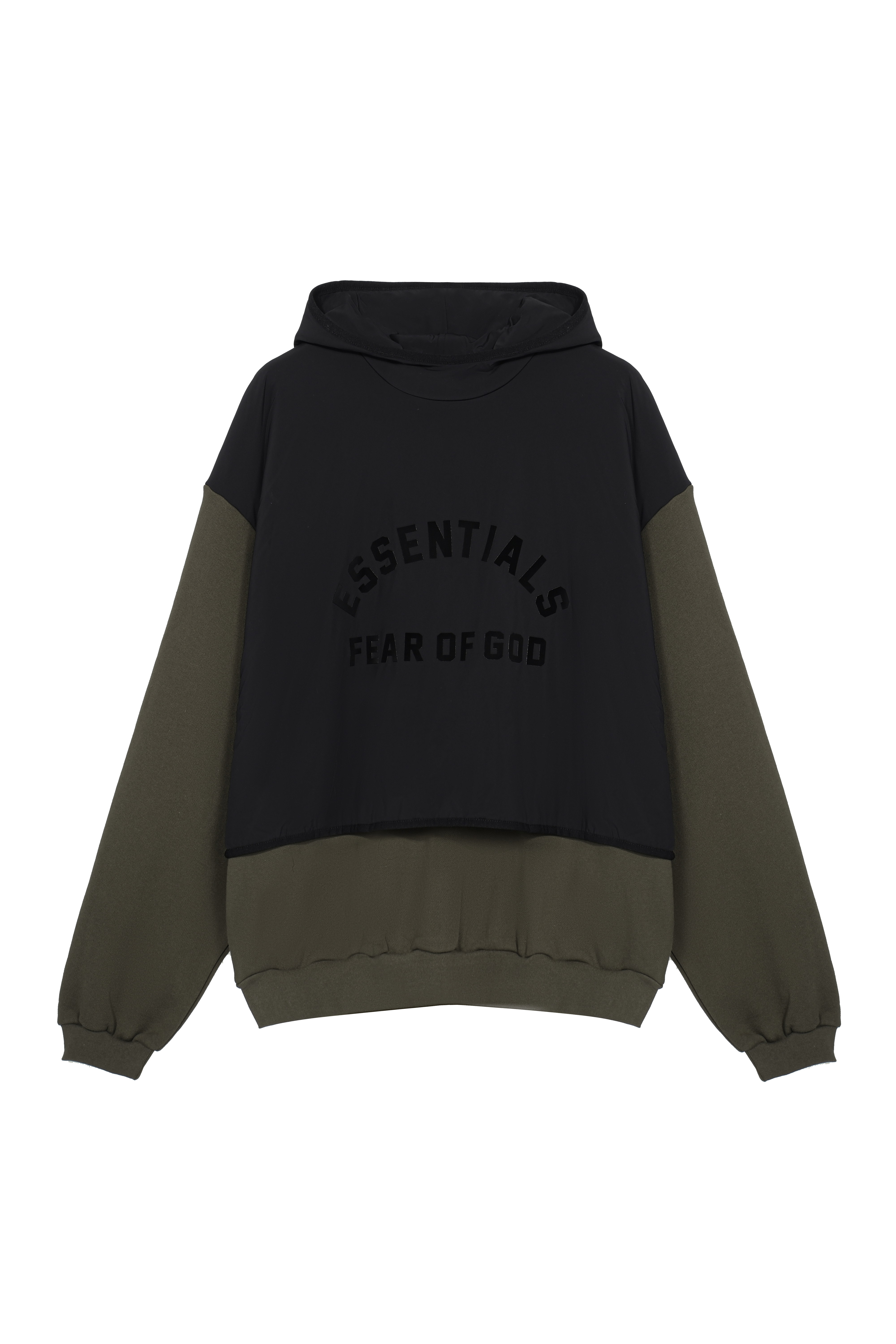 Nylon Fleece Hooded Sweater