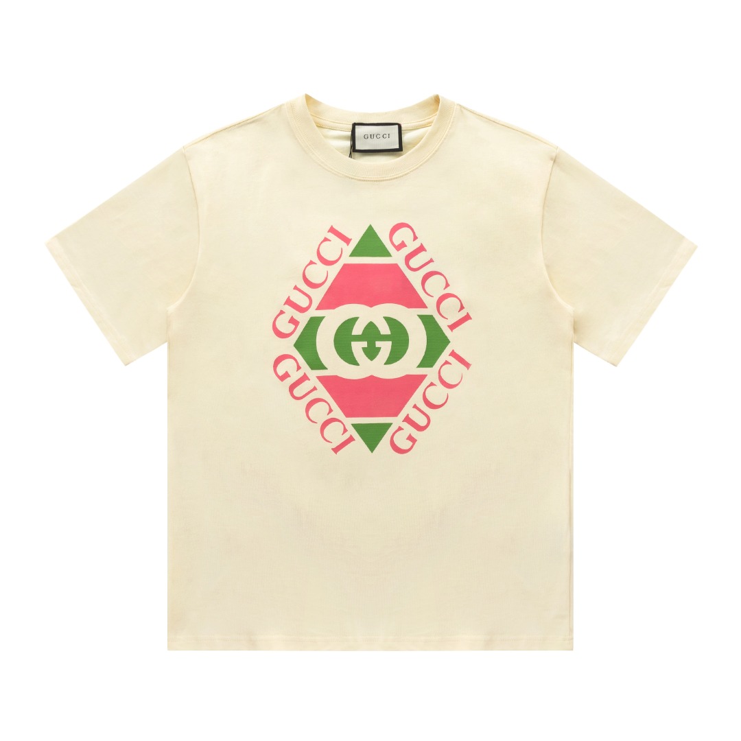 Gucci Vintage Logo Print T-Shirt 'Off White'
