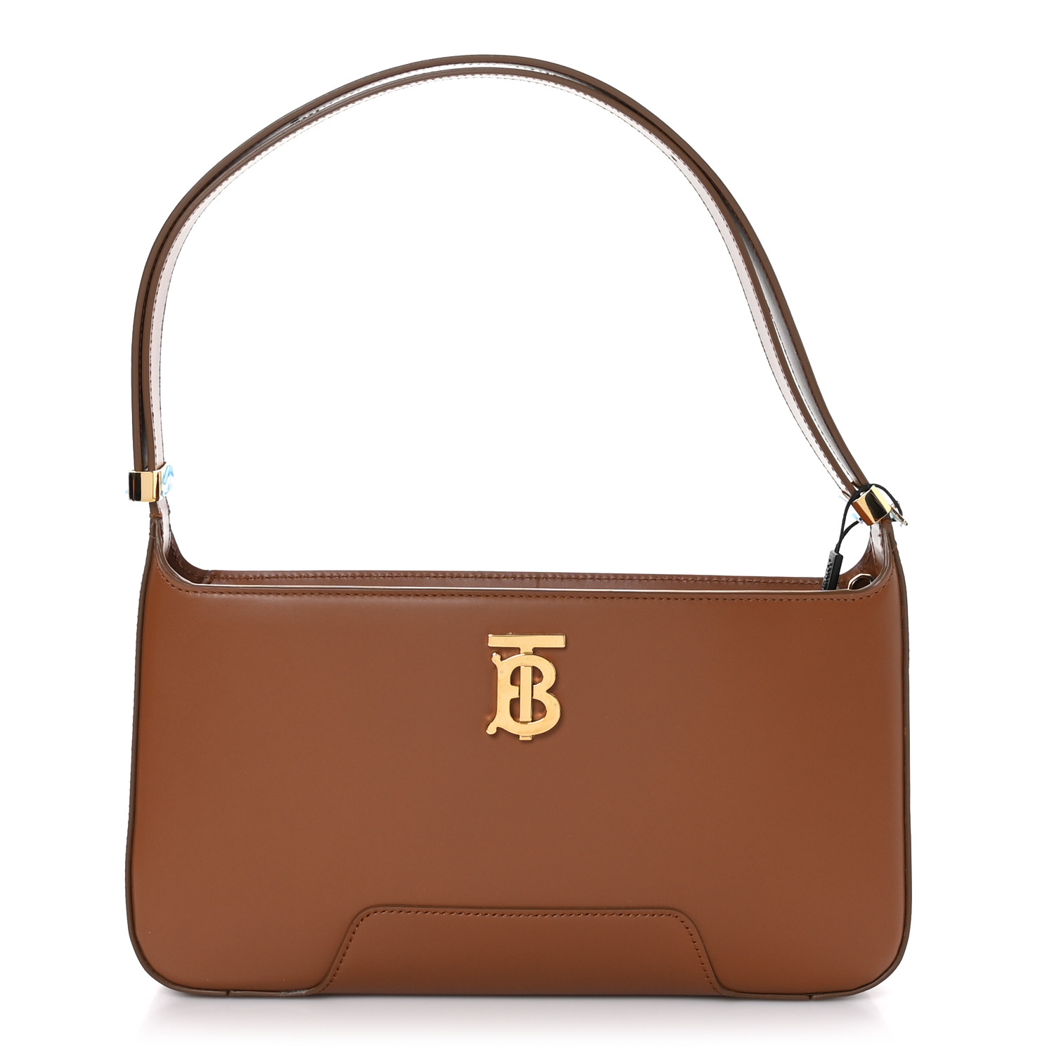 Smooth Calfskin TB Shoulder Bag Warm Tan