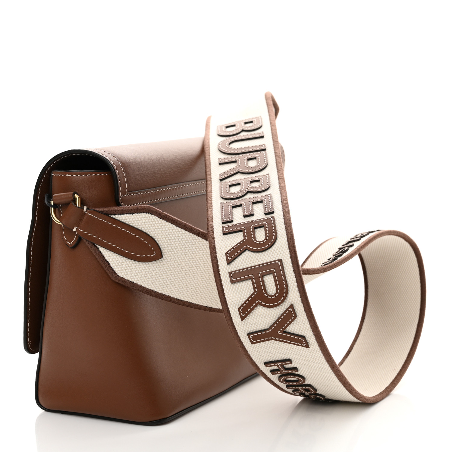 Calfskin Note Crossbody Bag Tan