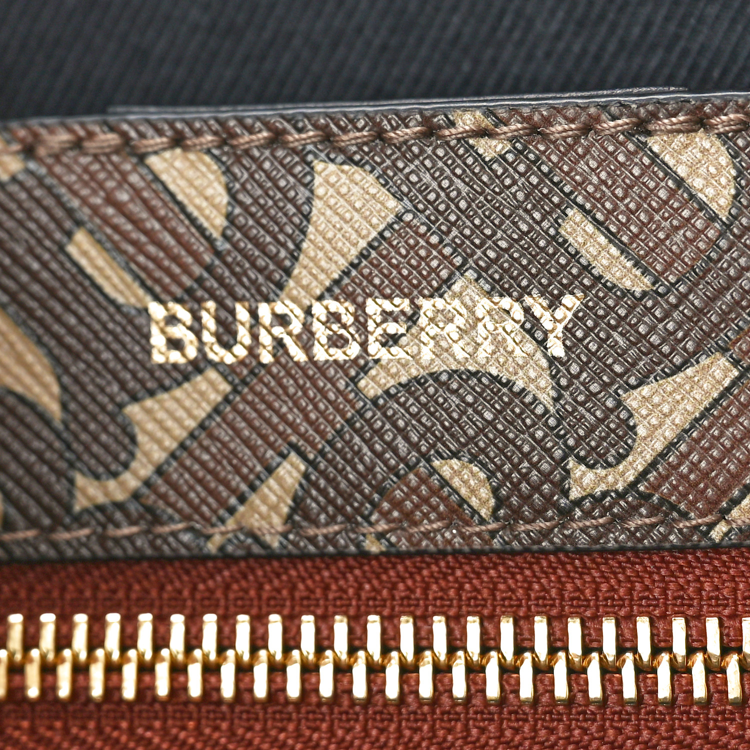 E-Canvas Monogram Studded Small Book Tote Tan Tan