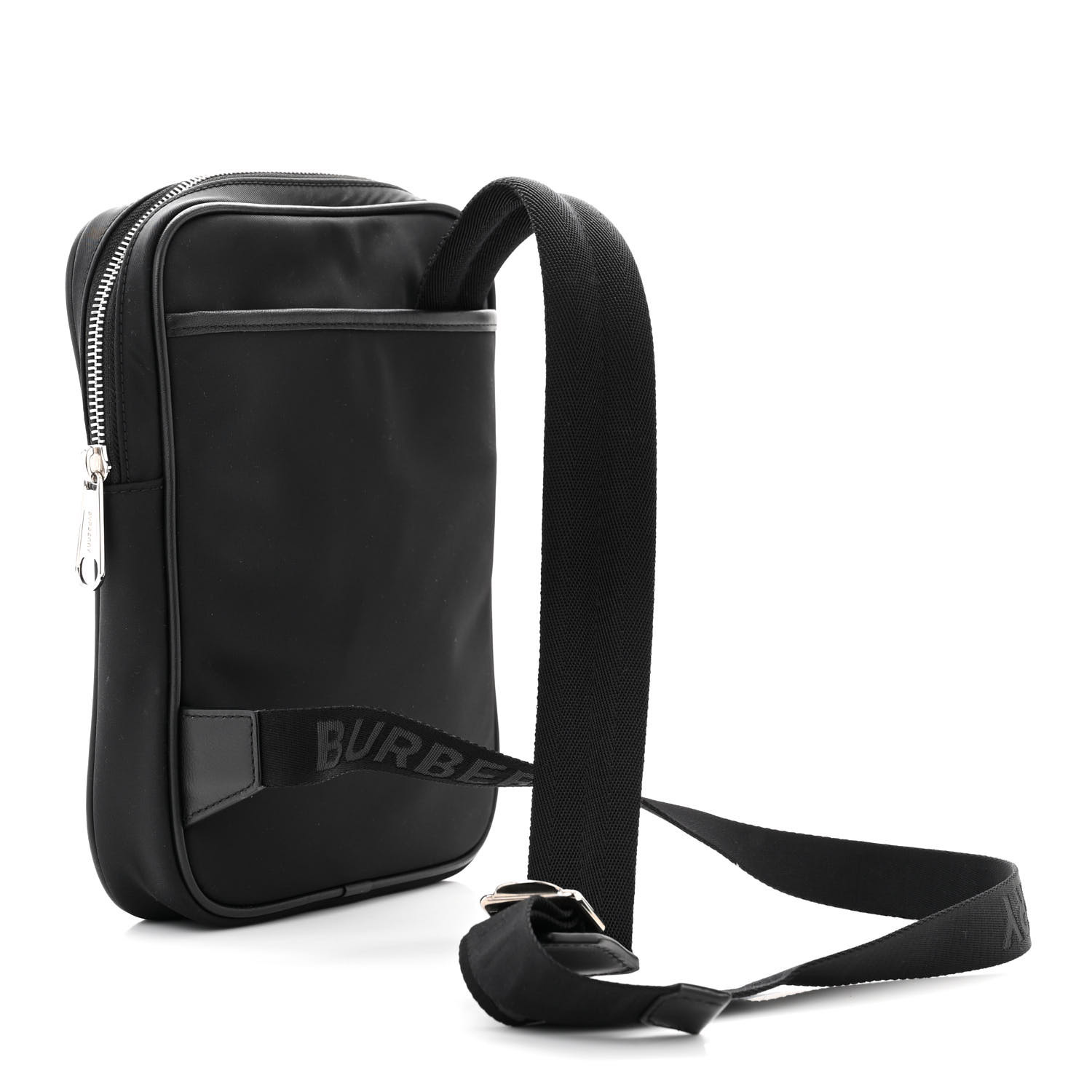 Nylon Logo Kieran Shoulder Bag Black