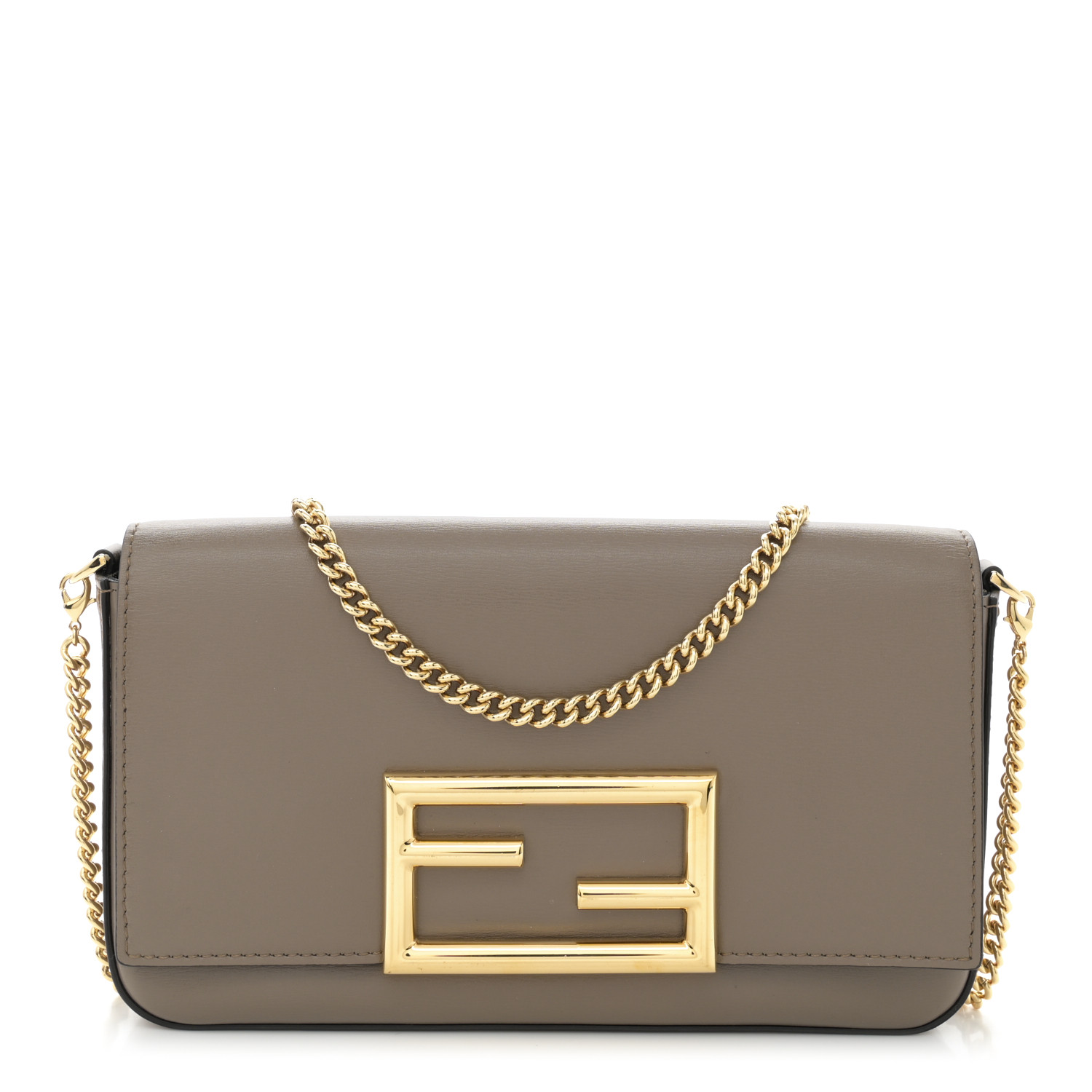 Vitello Palmellato Wallet on Chain with Pouches Tartufo