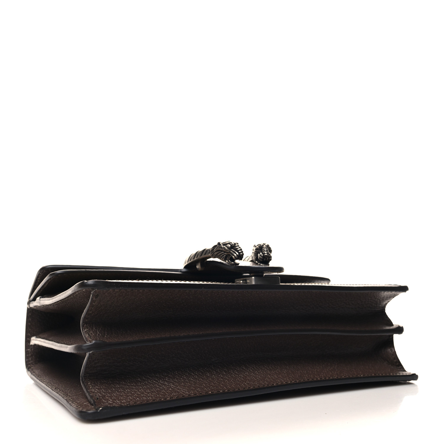 Monogram Jumbo GG Textured Dollar Calfskin Small Dionysus Shoulder Bag Camel Ebony New Acero