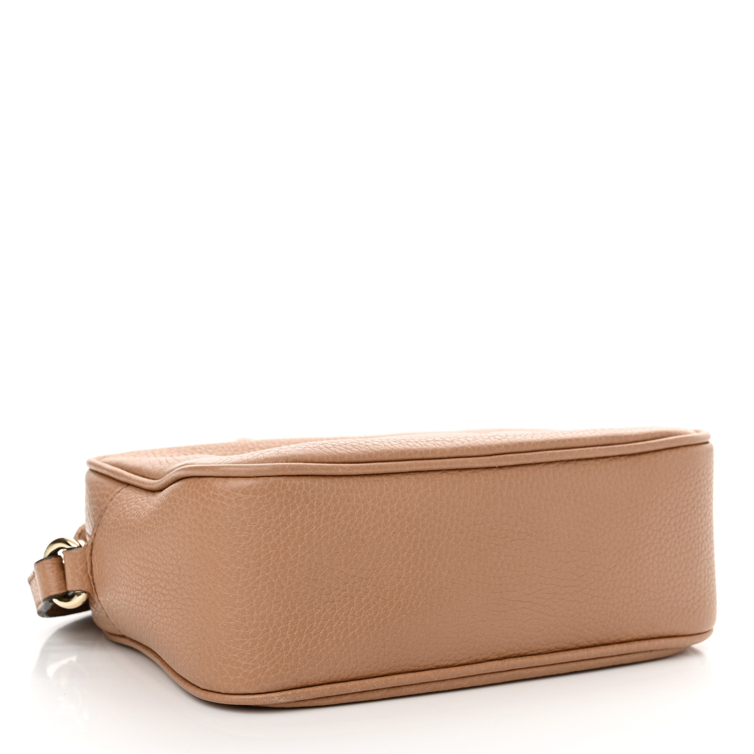 Pebbled Calfskin Small Soho Disco Bag Camelia