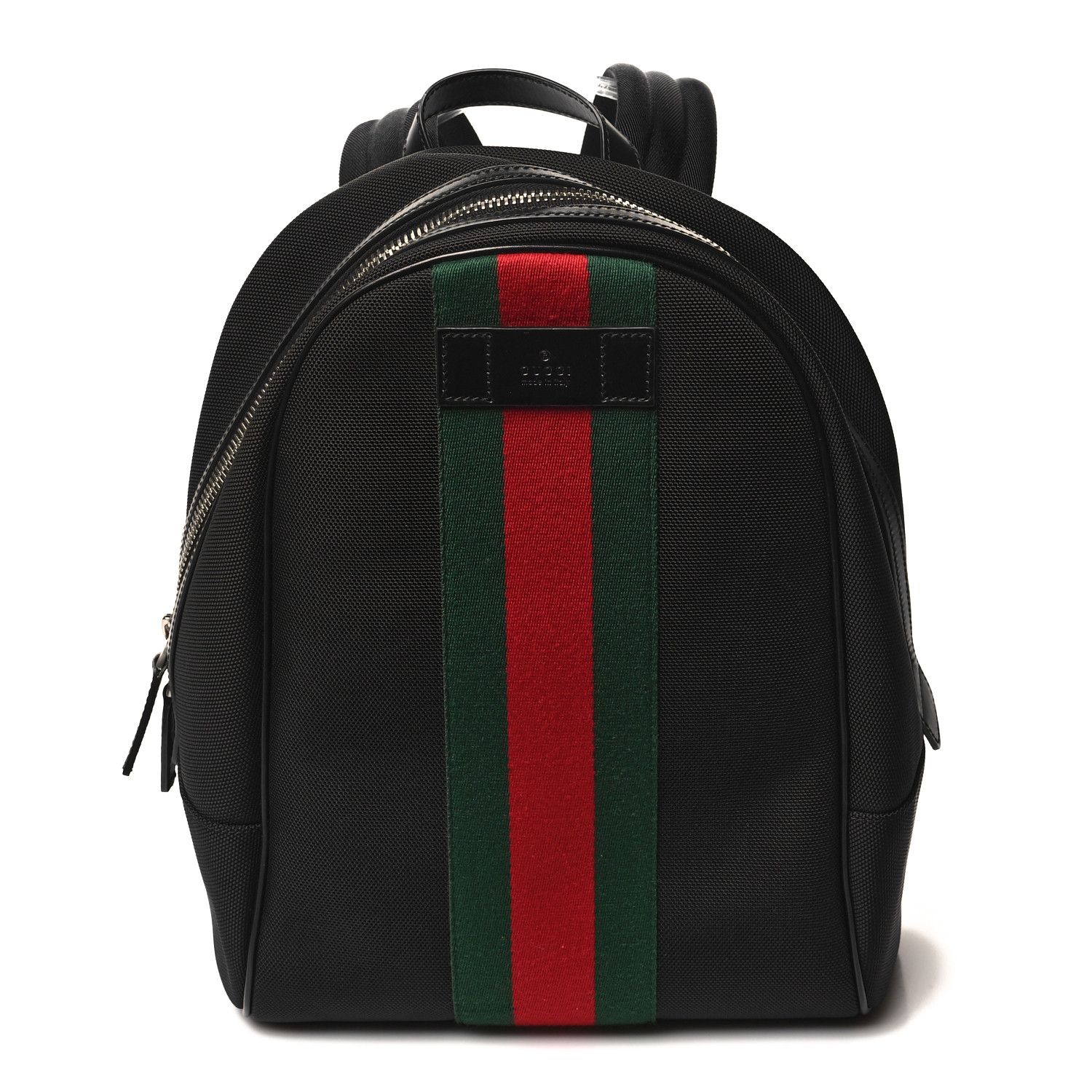 Techno Canvas Web Backpack Black