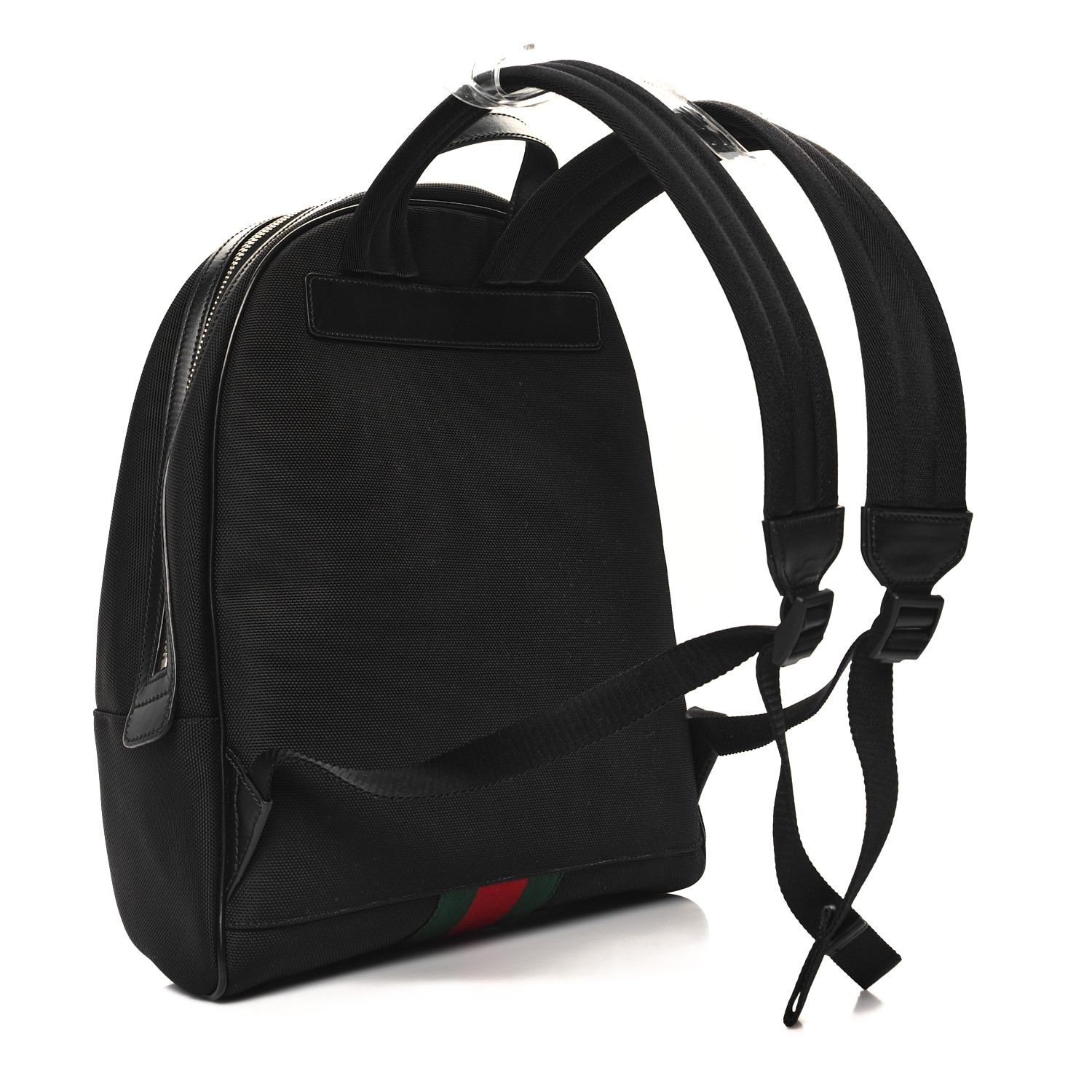 Techno Canvas Web Backpack Black